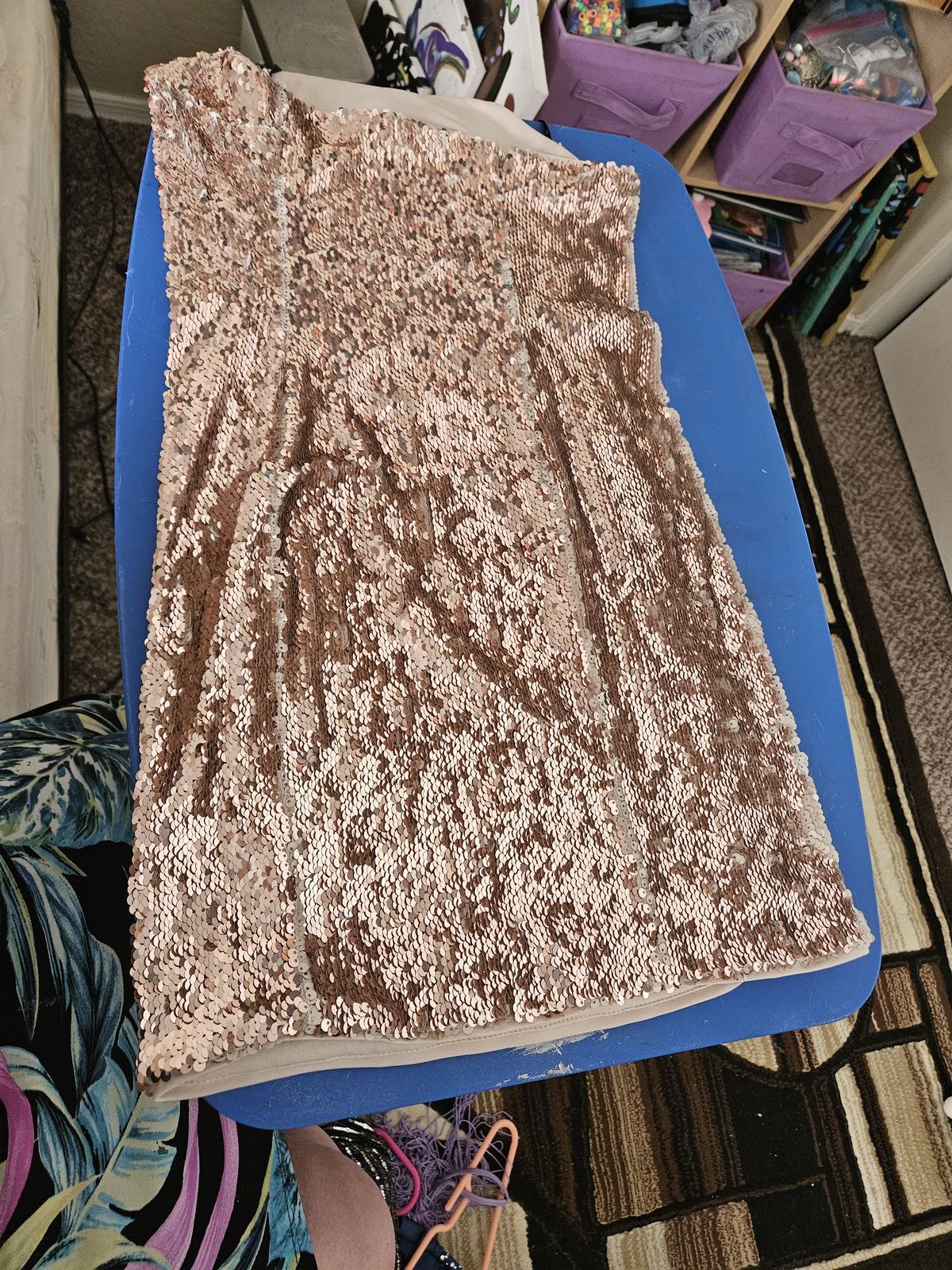 Size 4 Brown Side Slit Dress on Queenly