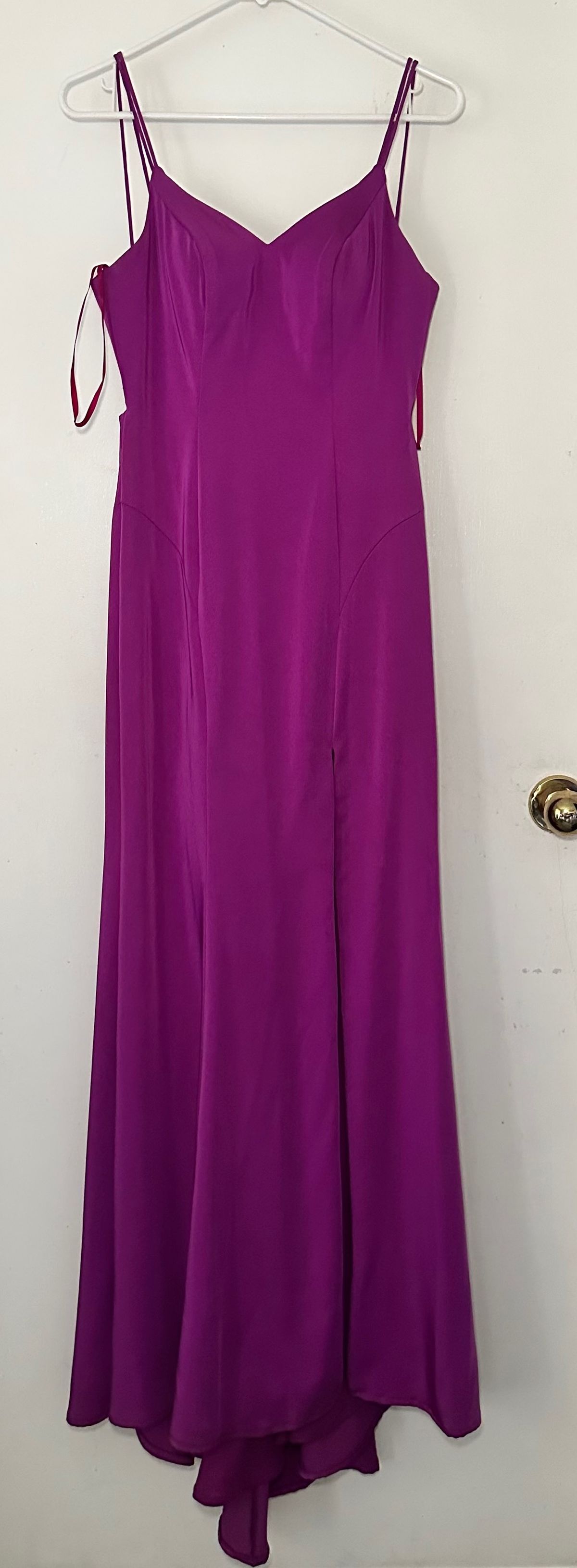 Madison James Size 0 Prom Purple Side Slit Dress on Queenly