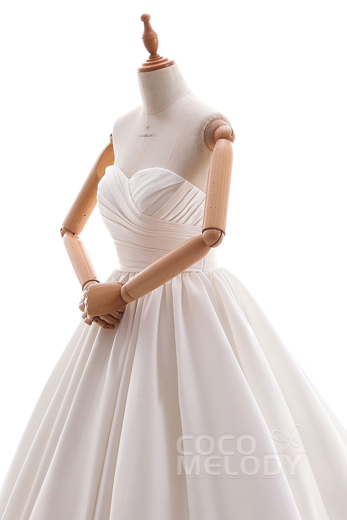 Style B14TB0040 Cocomelody Size 10 Wedding White A-line Dress on Queenly