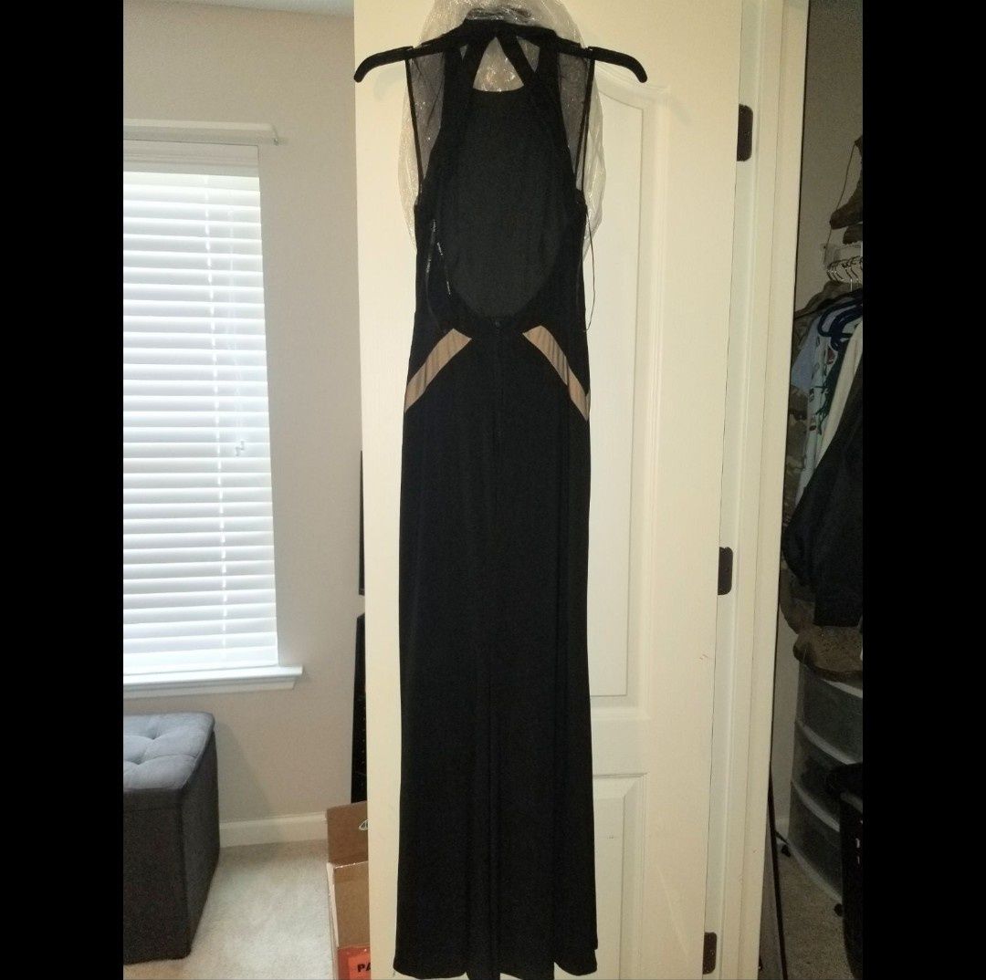 B. Darlin Size 4 Prom Black Ball Gown on Queenly