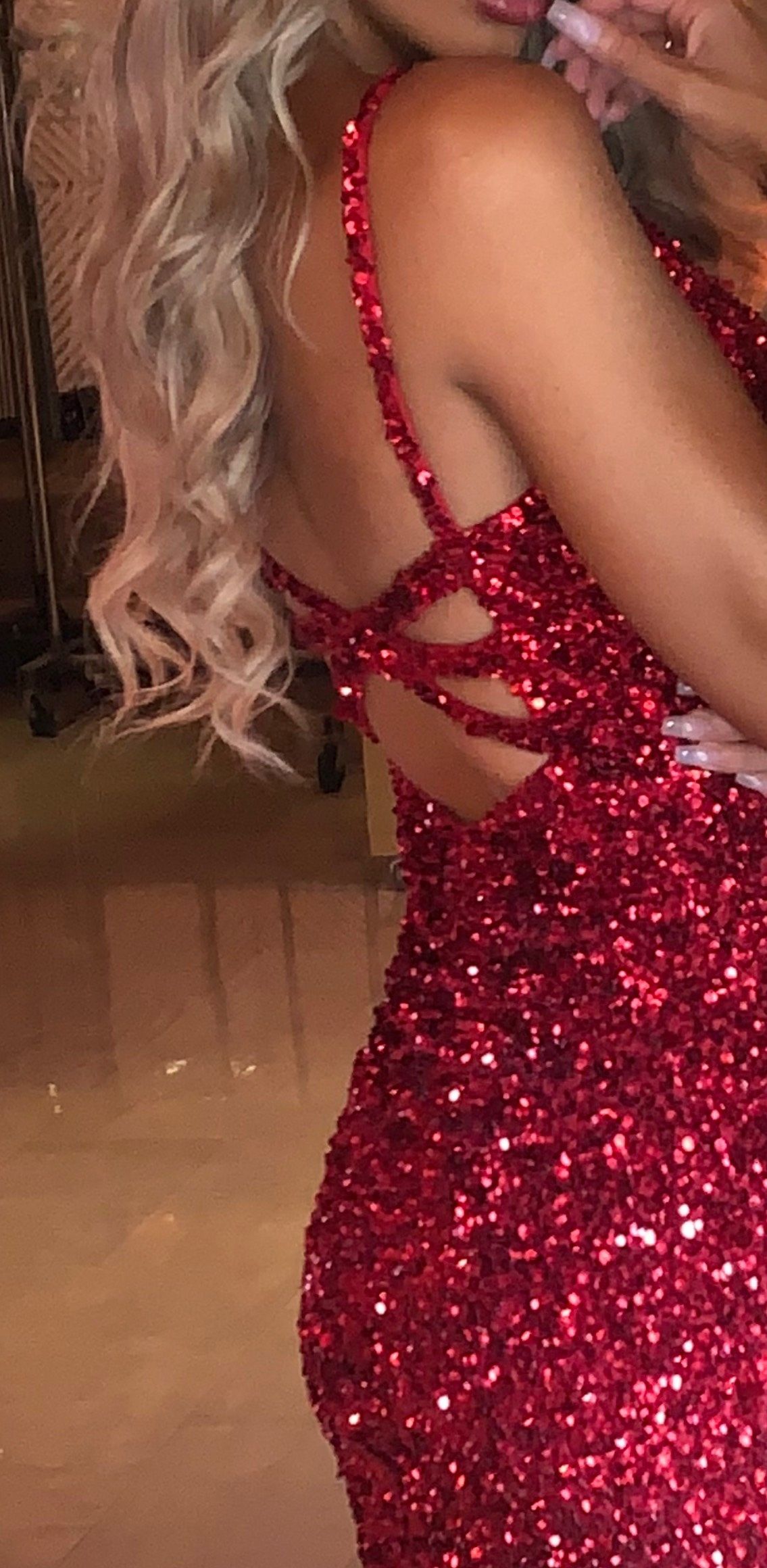 Sherri Hill Size 0 Homecoming Plunge Red Cocktail Dress on Queenly