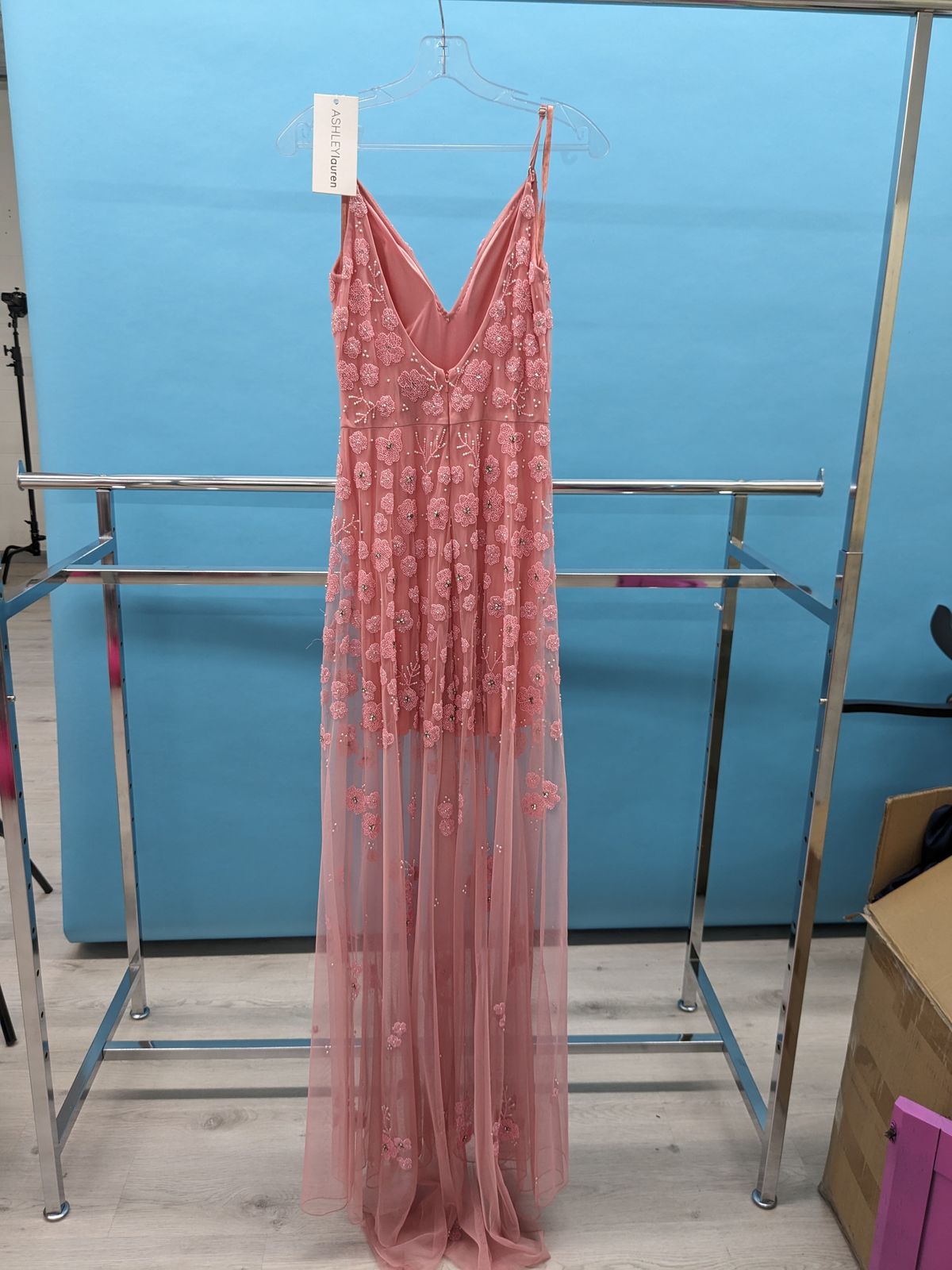 Ashley Lauren Size 0 Pink Mermaid Dress on Queenly