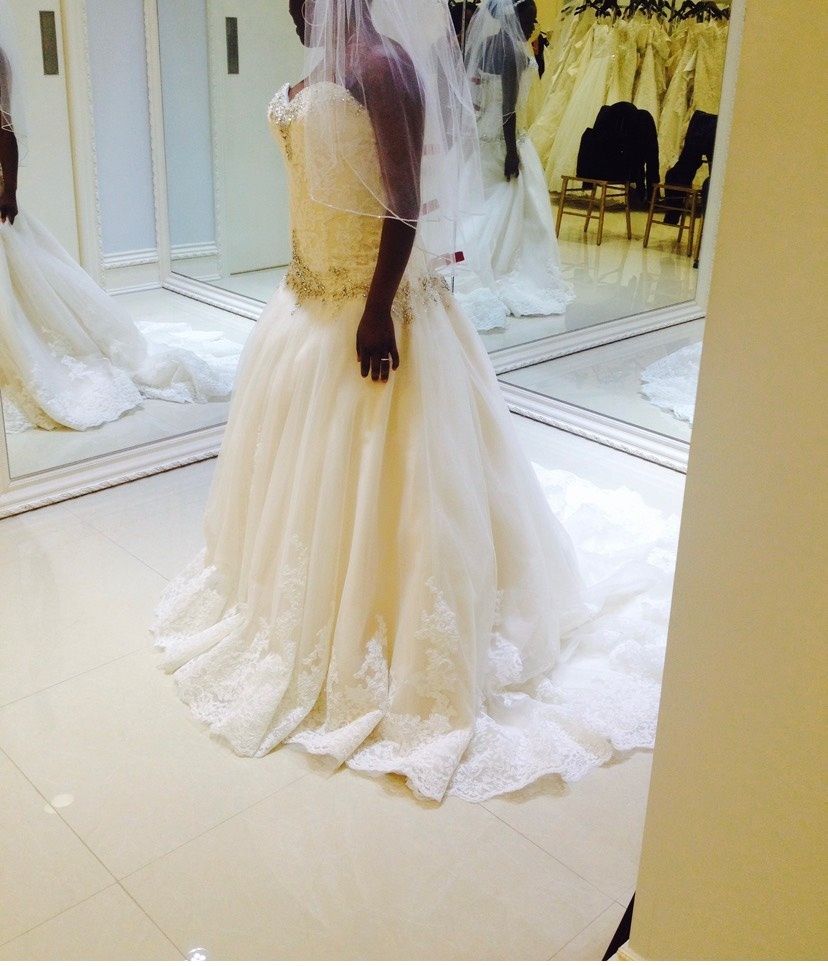 David Tutera Size 10 Wedding Strapless White Ball Gown on Queenly
