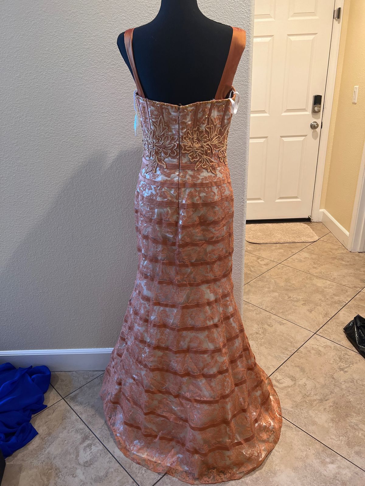 Jovani Size 10 Prom Strapless Multicolor Mermaid Dress on Queenly