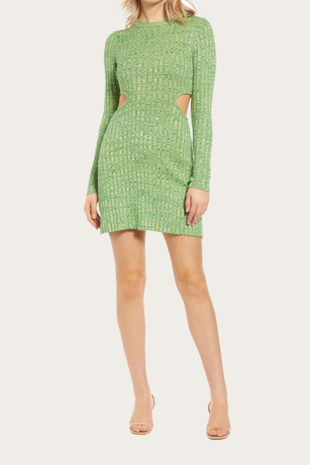 Style 1-1172285199-3855 AFRM Size XS Prom Long Sleeve Green Cocktail Dress on Queenly