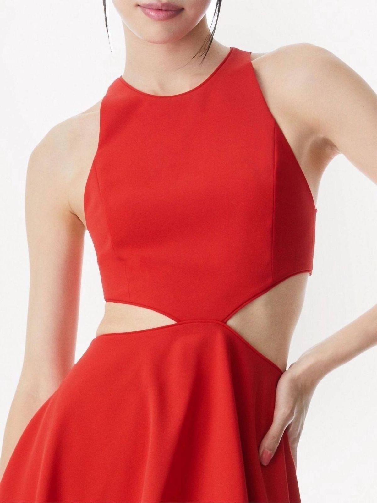 Style 1-1441014666-98 alice + olivia Size 10 Homecoming Red Cocktail Dress on Queenly