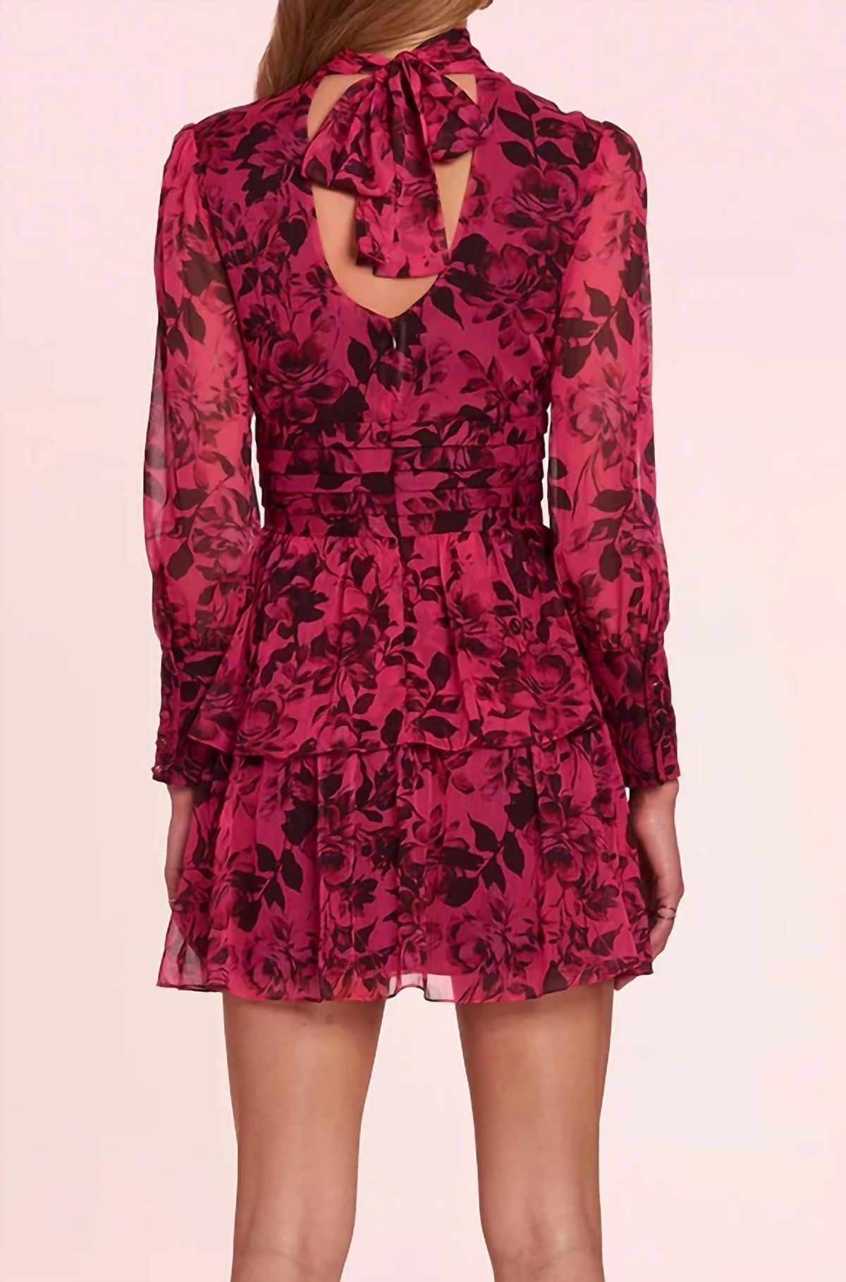 Style 1-2512891370-3855 Amanda Uprichard Size XS Long Sleeve Pink Cocktail Dress on Queenly