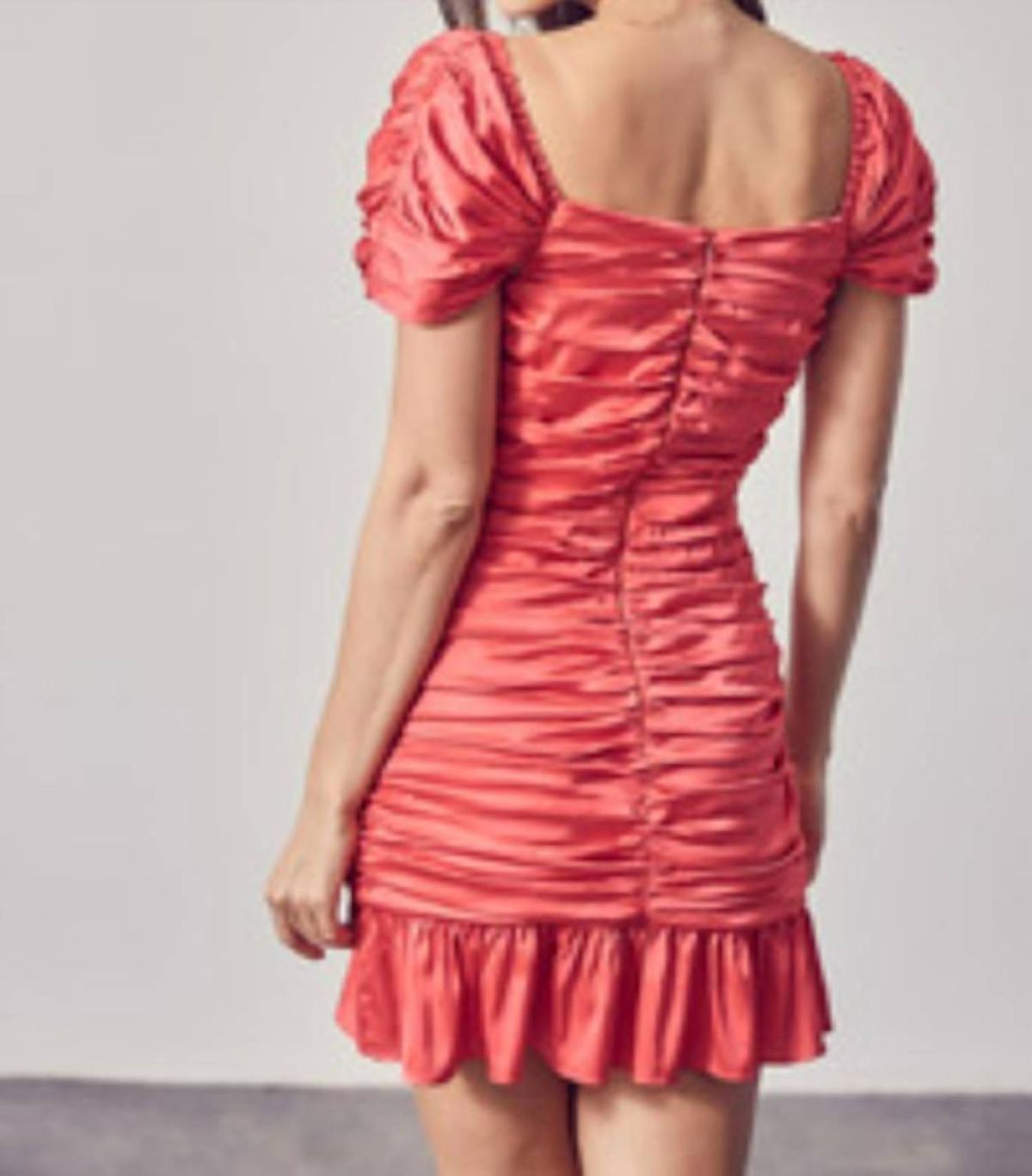 Style 1-3865781499-3236 DO+BE Size S Homecoming Cap Sleeve Coral Cocktail Dress on Queenly