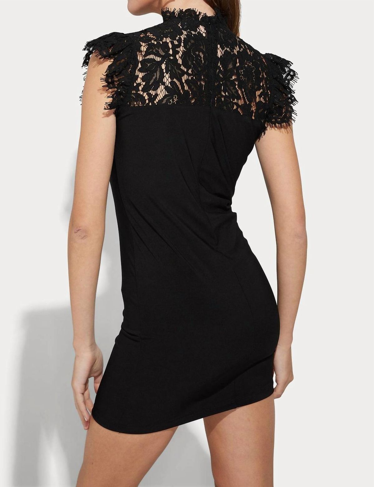 Style 1-1362703838-2901 Generation Love Size M Lace Black Cocktail Dress on Queenly