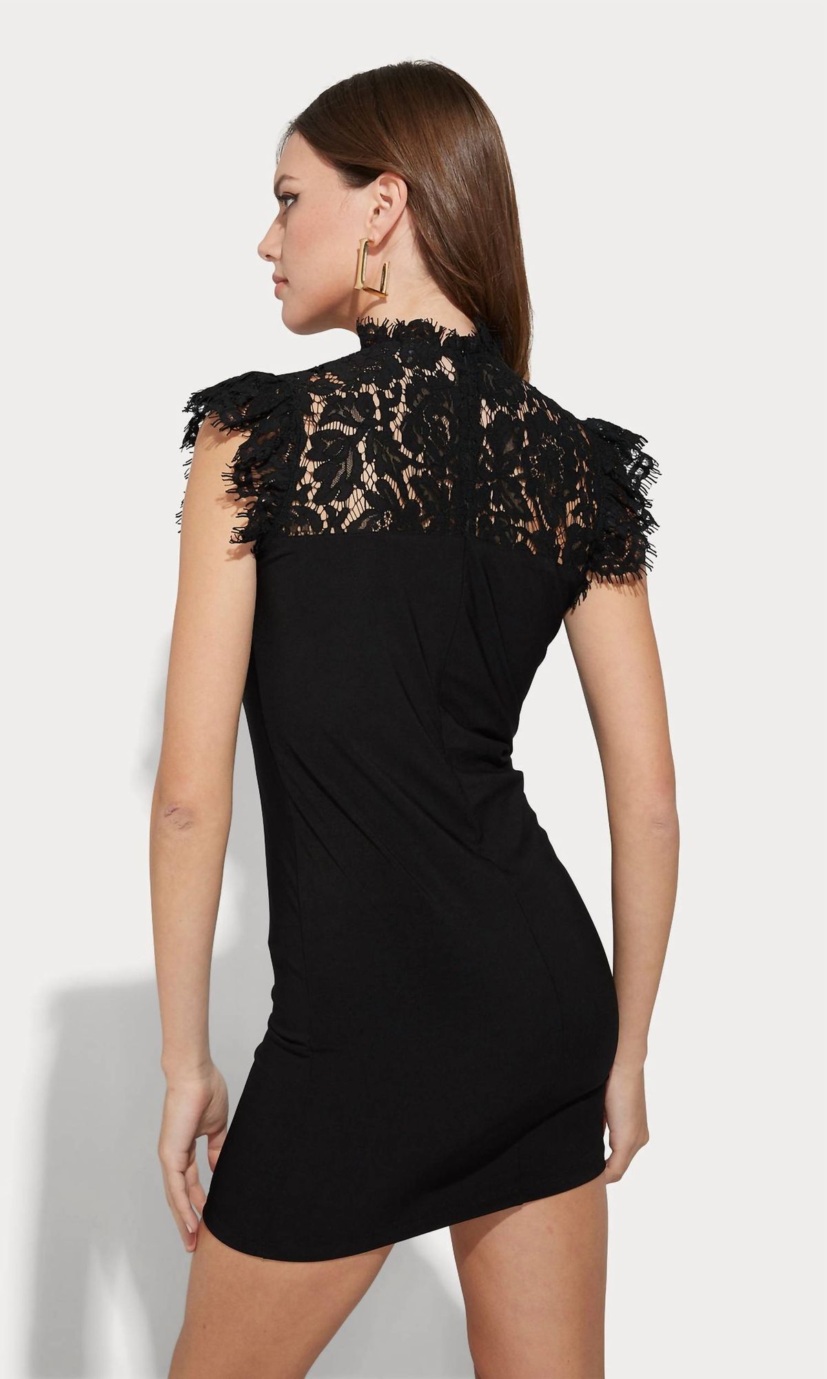 Style 1-1362703838-2901 Generation Love Size M Lace Black Cocktail Dress on Queenly
