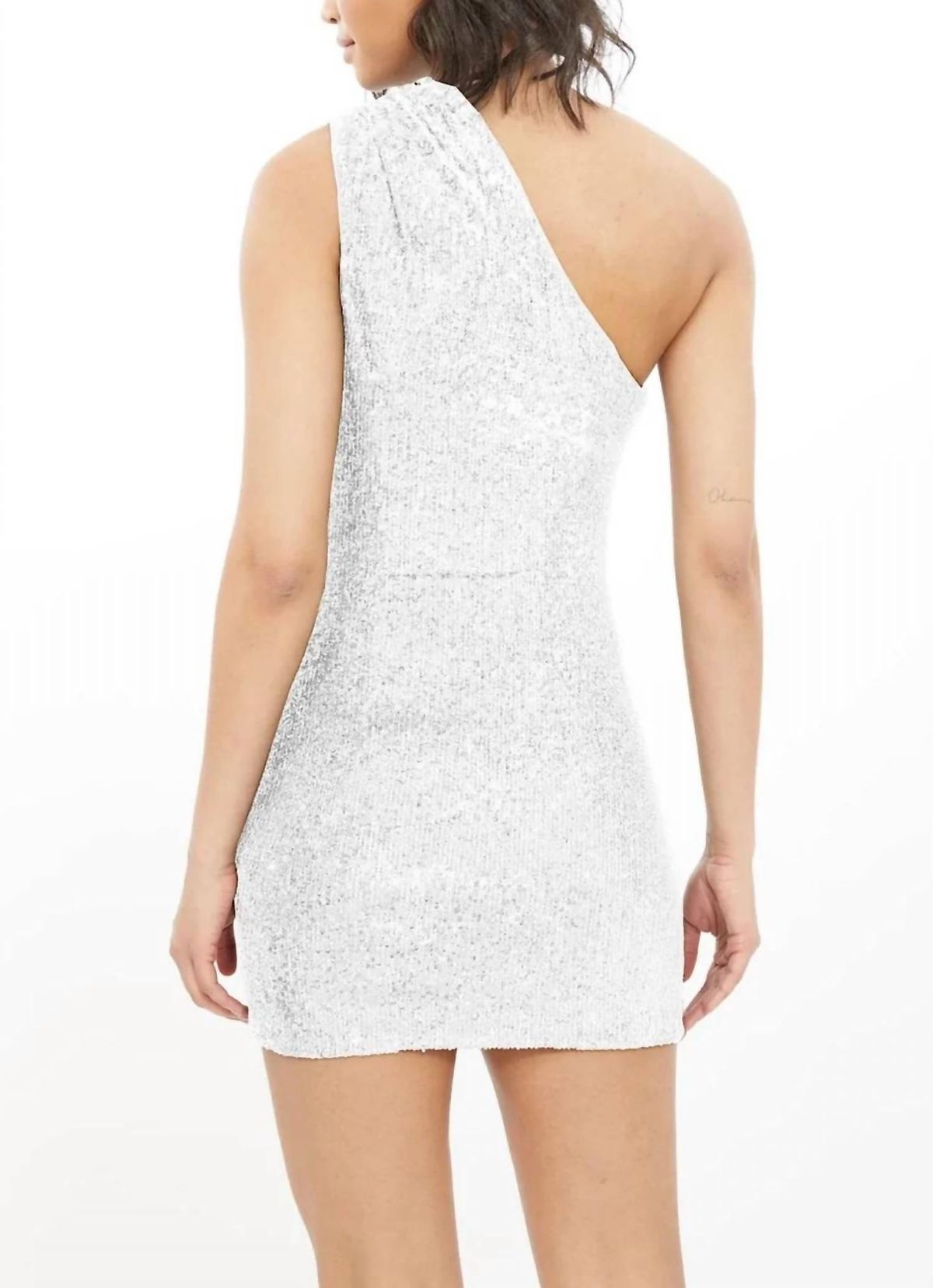 Style 1-3647172469-2696 Generation Love Size L One Shoulder White Cocktail Dress on Queenly
