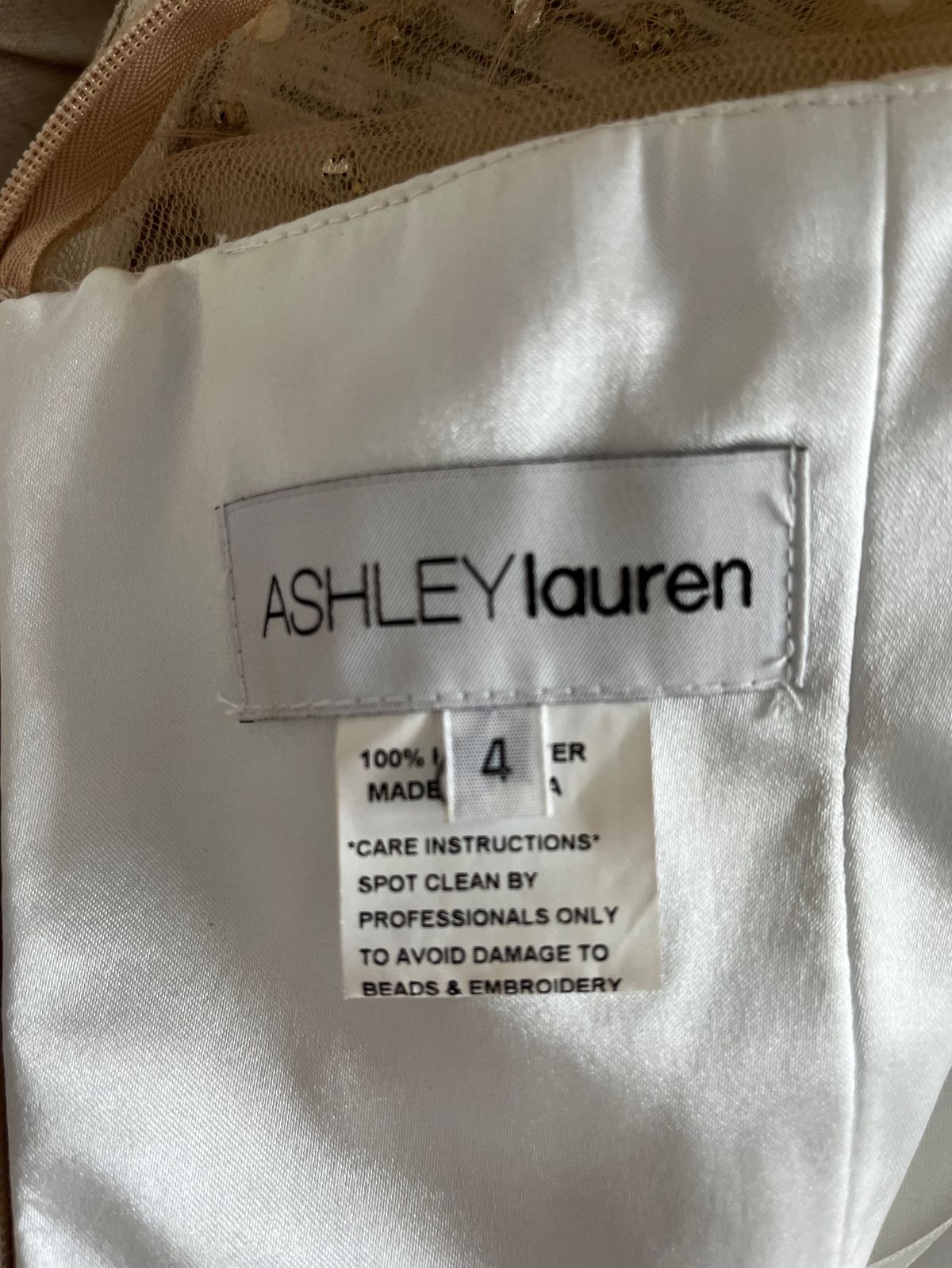 Ashley Lauren Size 4 White A-line Dress on Queenly