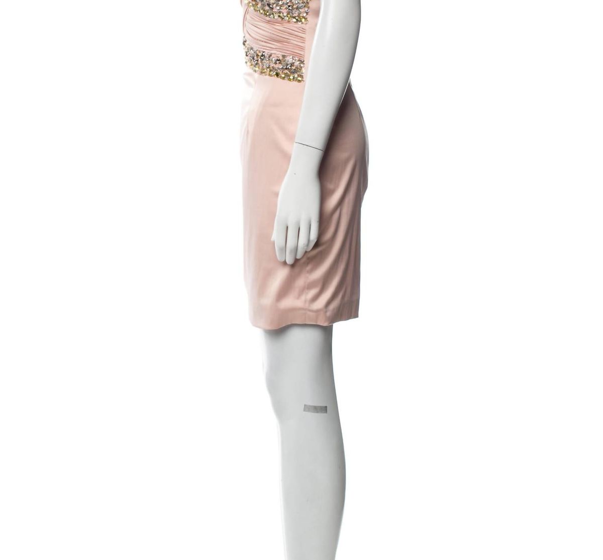 Style 1-3772119778-1498 Julian Joyce Size 4 Strapless Sequined Pink Cocktail Dress on Queenly