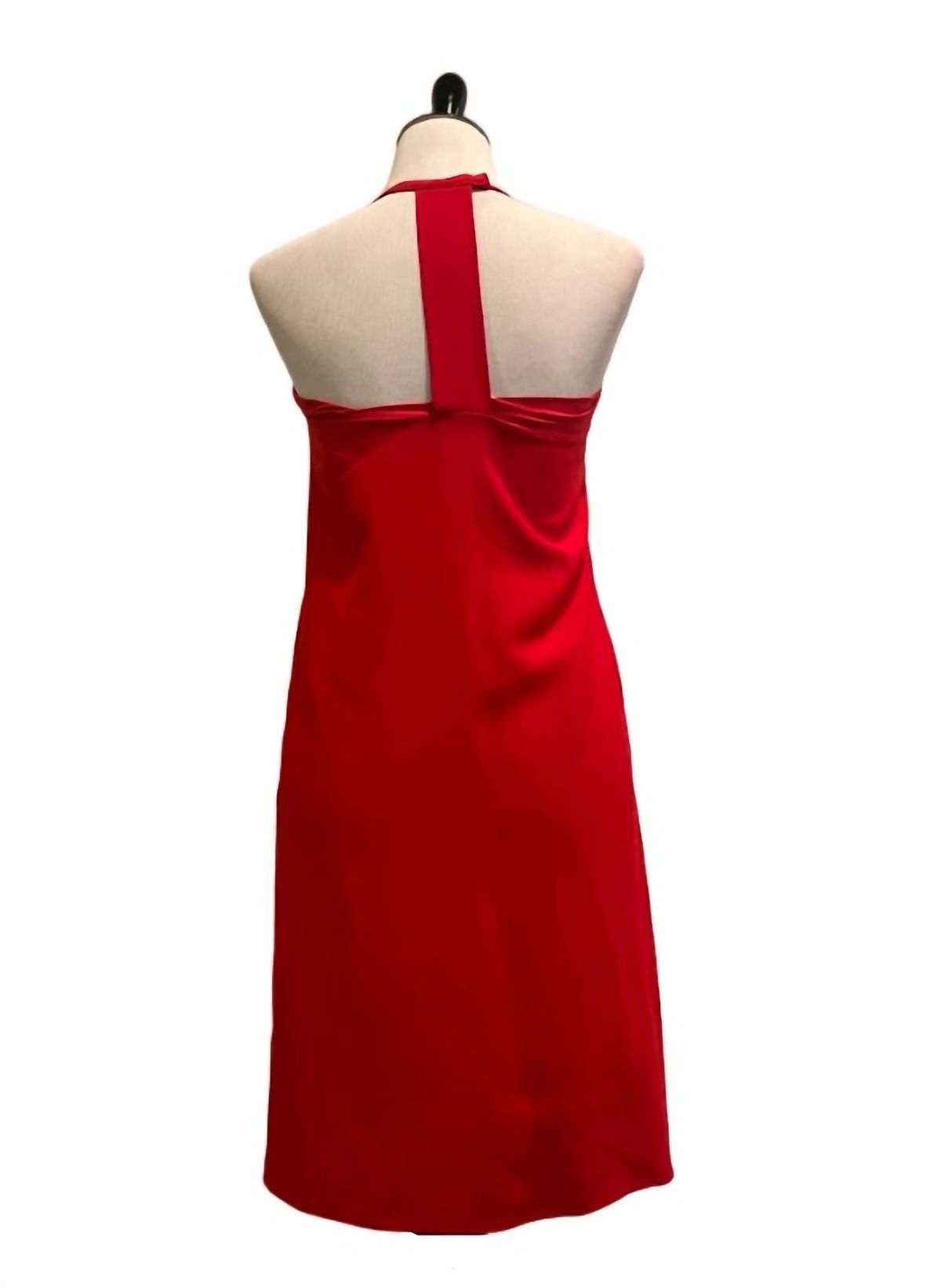 Style 1-2550296386-1498 Julie Brown Size 4 Homecoming High Neck Red Cocktail Dress on Queenly