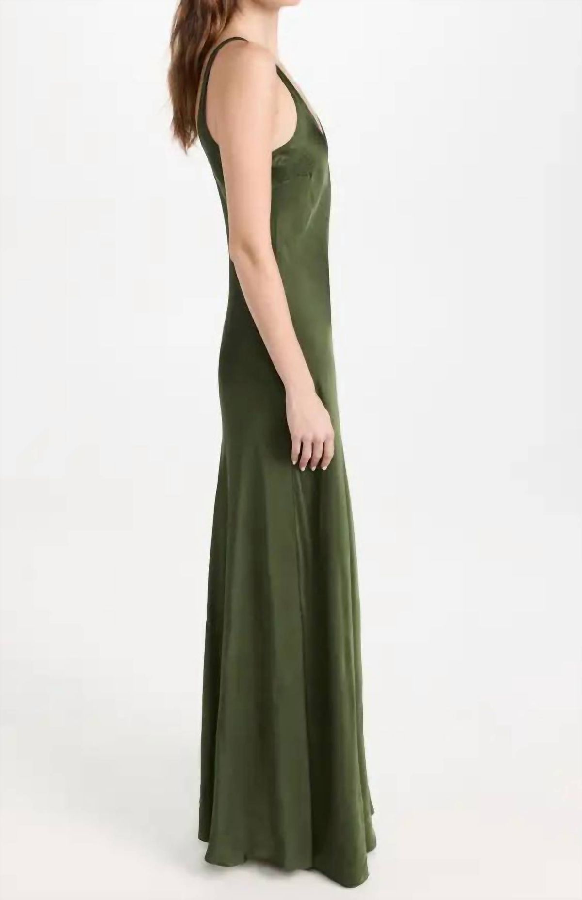 Style 1-50197341-649 L'Agence Size 2 Green A-line Dress on Queenly