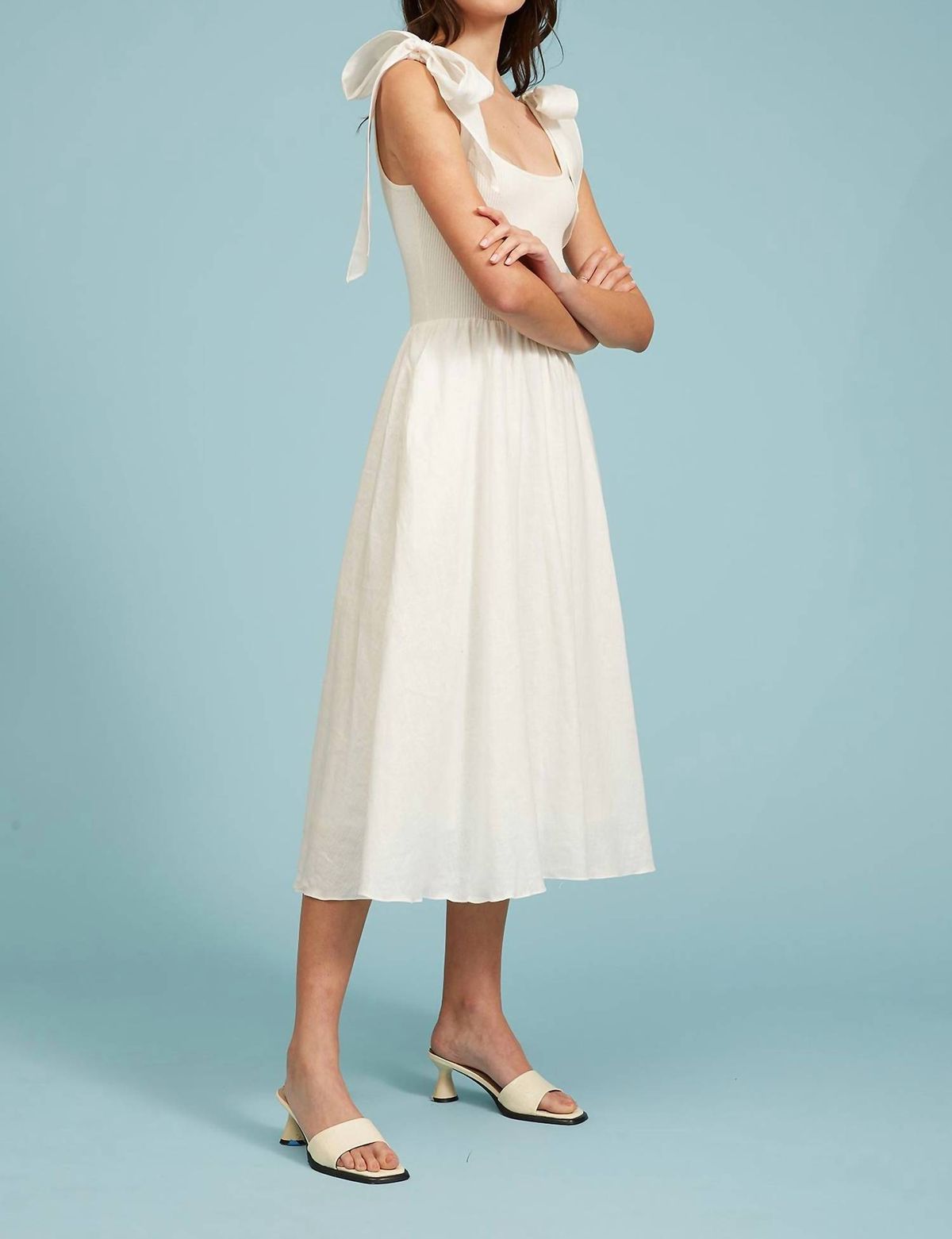 Style 1-1918433060-2791 LUCY PARIS Size L White Cocktail Dress on Queenly