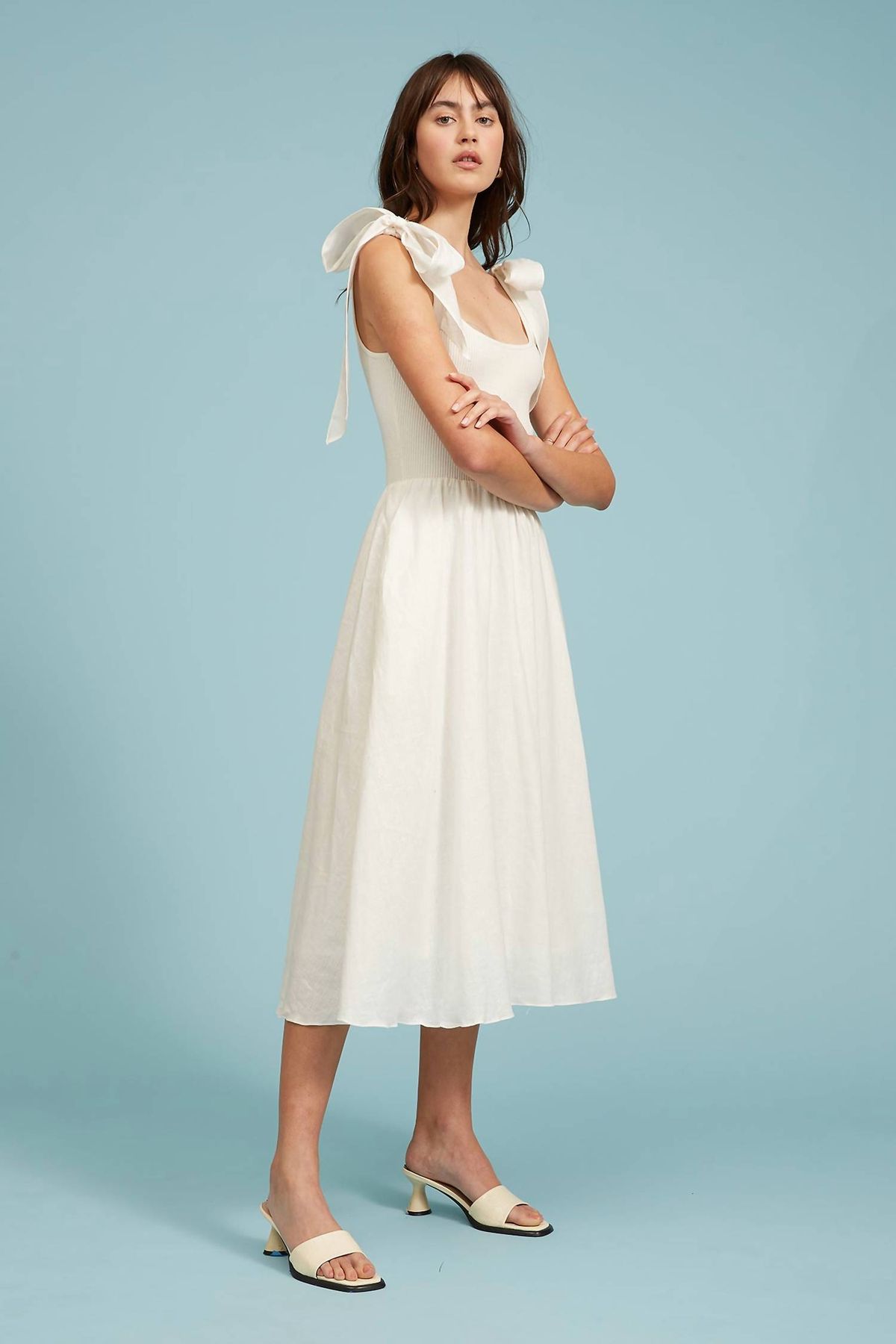 Style 1-1918433060-2791 LUCY PARIS Size L White Cocktail Dress on Queenly