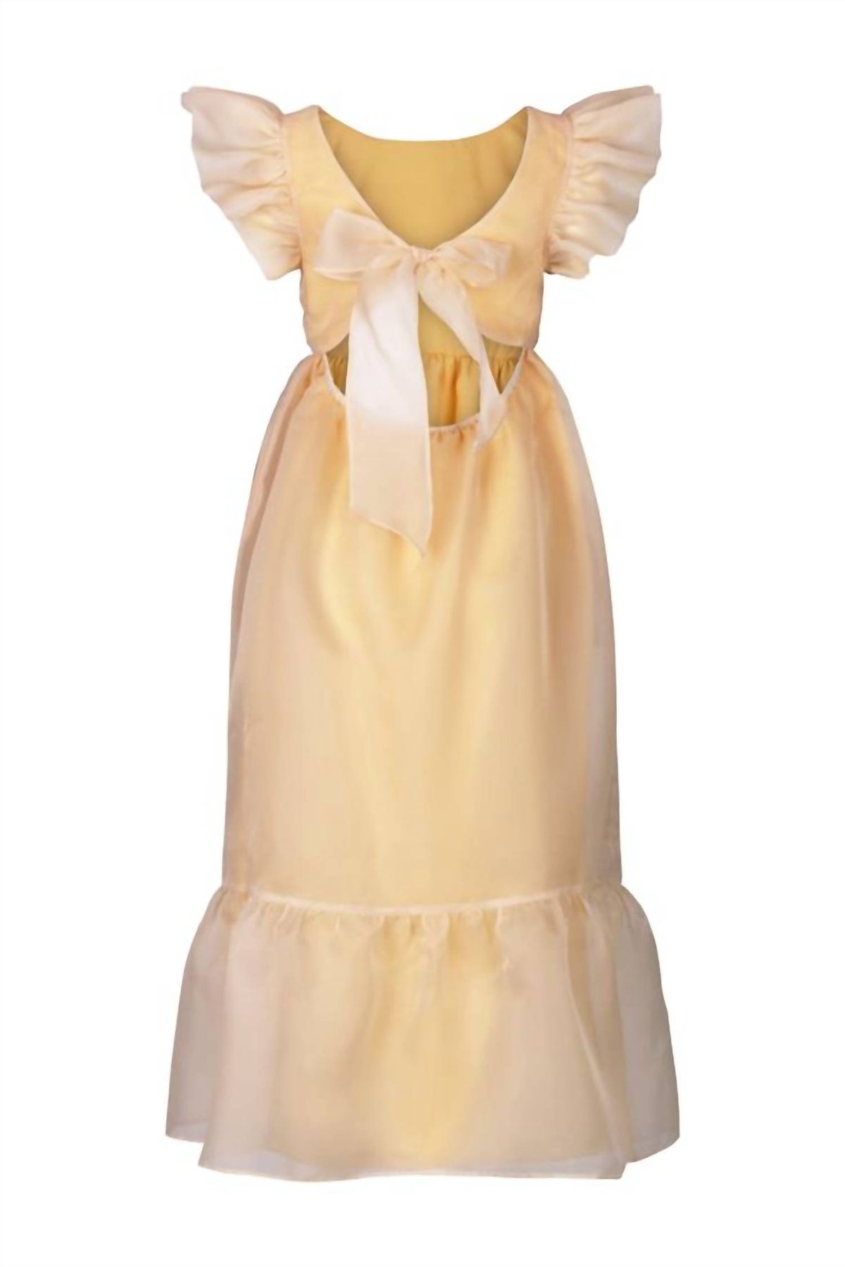 Style 1-2022029936-1749 Maison Amory Size 4X Yellow Cocktail Dress on Queenly