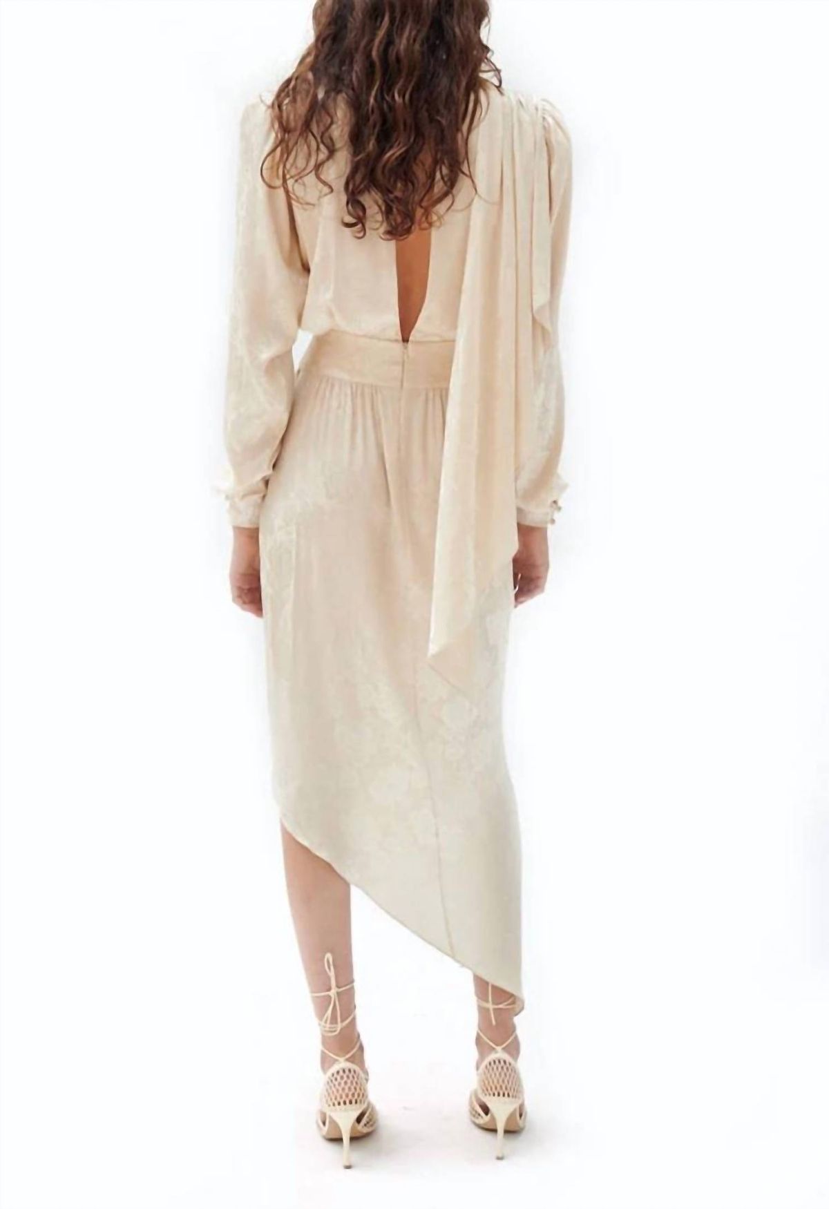 Style 1-3415644503-3855 RONNY KOBO Size XS Wedding Guest Long Sleeve Nude Cocktail Dress on Queenly