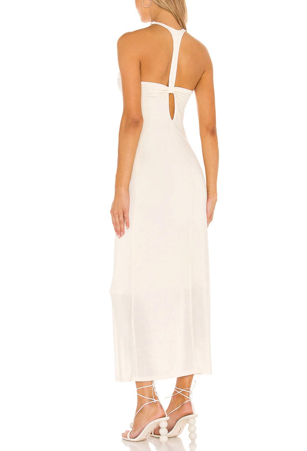 Style 1-818351761-3236 RONNY KOBO Size S High Neck White Floor Length Maxi on Queenly