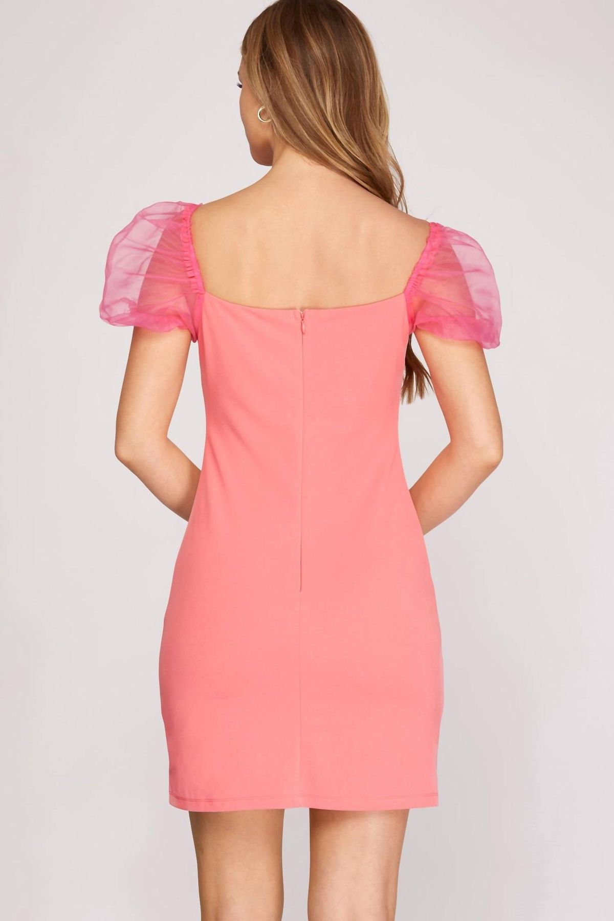 Style 1-2278572176-2901 SHE + SKY Size M Pink Cocktail Dress on Queenly