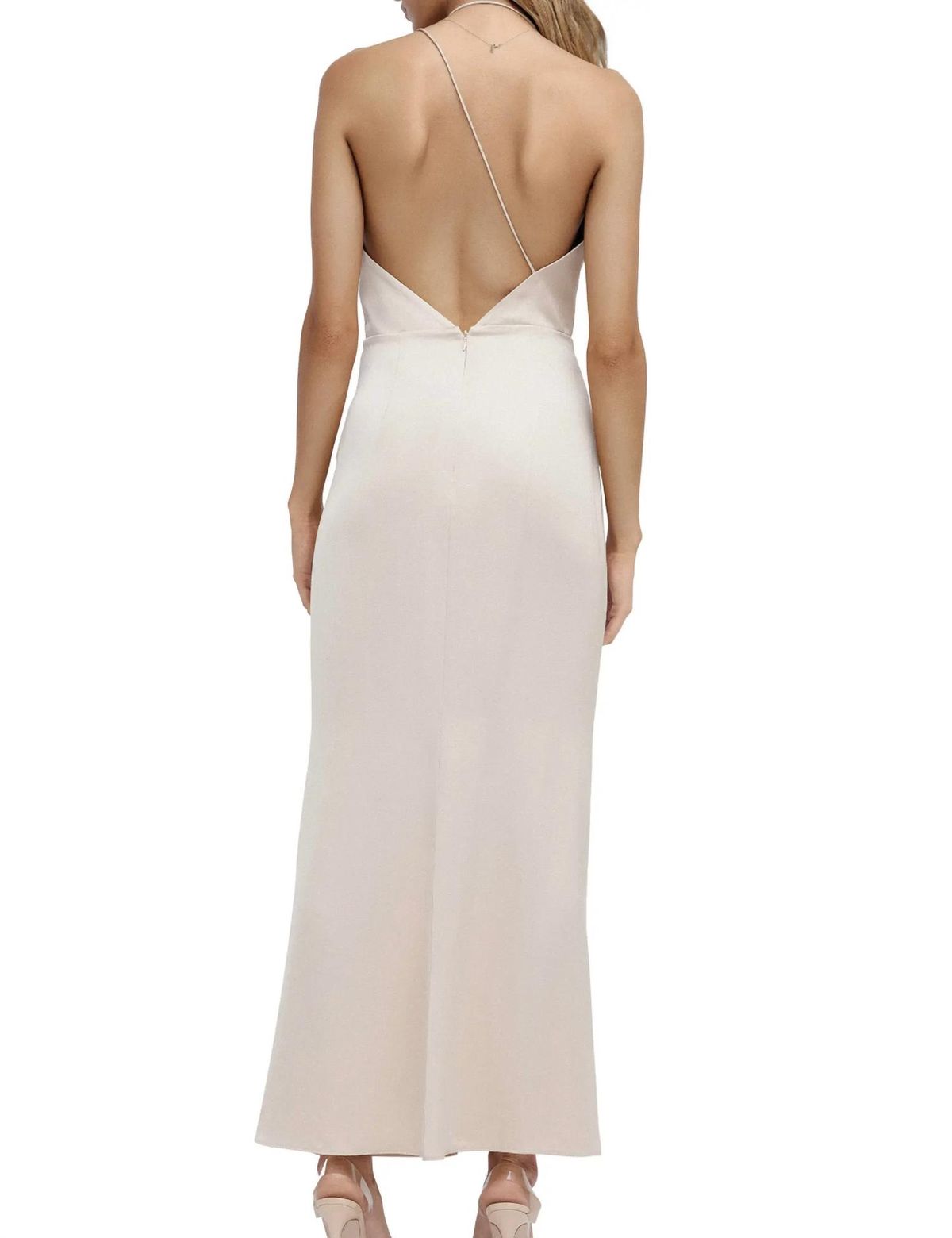 Style 1-4187293121-649 SIGNIFICANT OTHER Size 2 Nude Side Slit Dress on Queenly