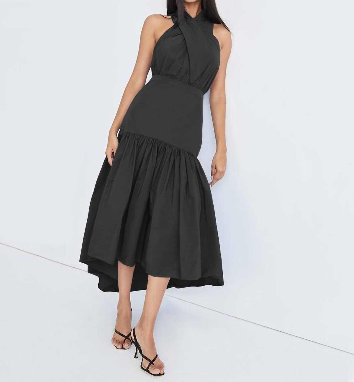 Style 1-2557044772-649 Veronica Beard Size 2 Halter Black Cocktail Dress on Queenly