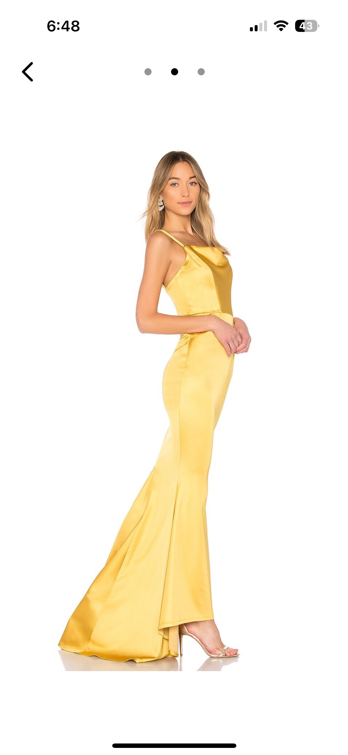 Size S Pageant Yellow Mermaid Dress on Queenly