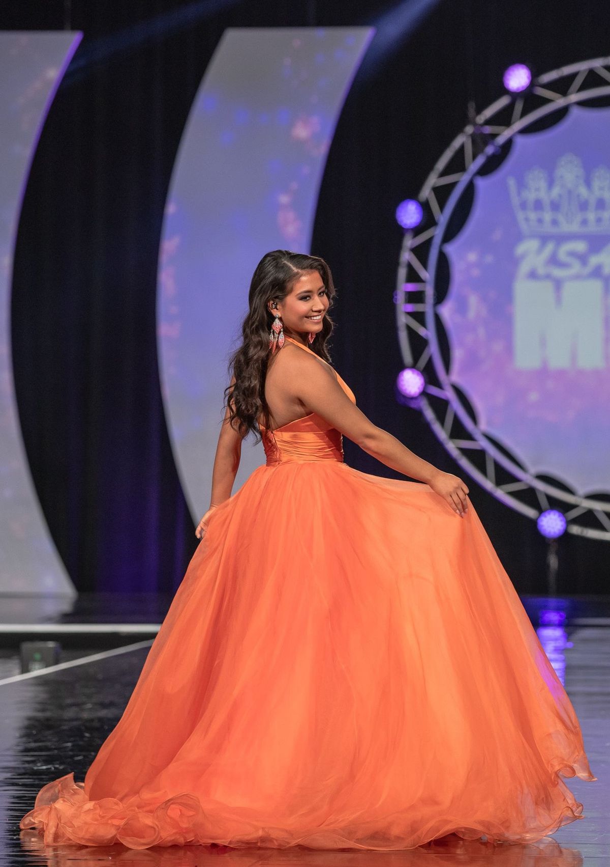 Sherri Hill Size 2 Prom Plunge Orange Ball Gown on Queenly