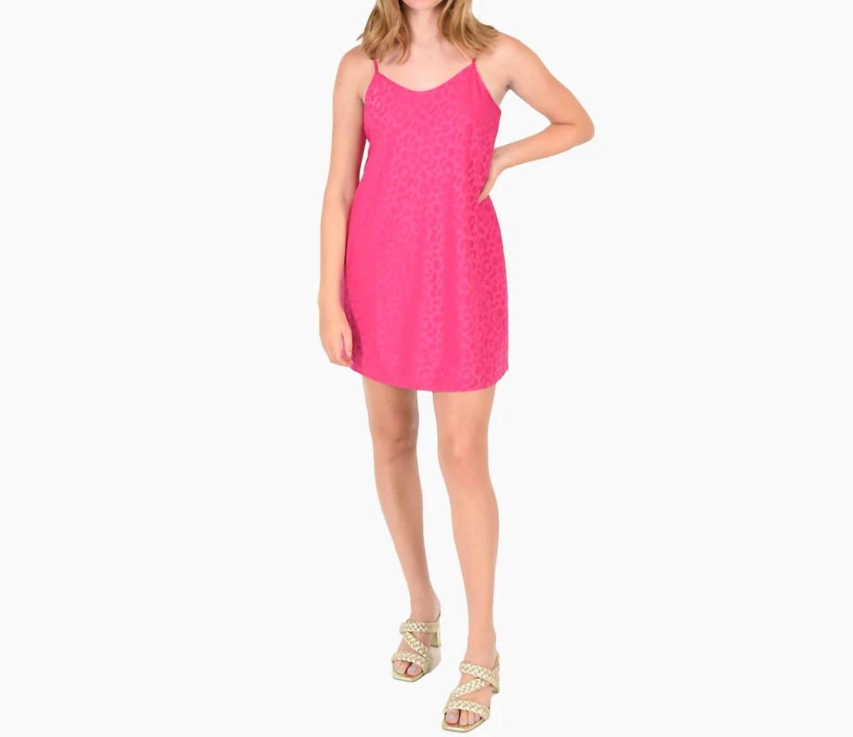 Style 1-2599755266-2901 Emily McCarthy Size M Velvet Hot Pink Cocktail Dress on Queenly