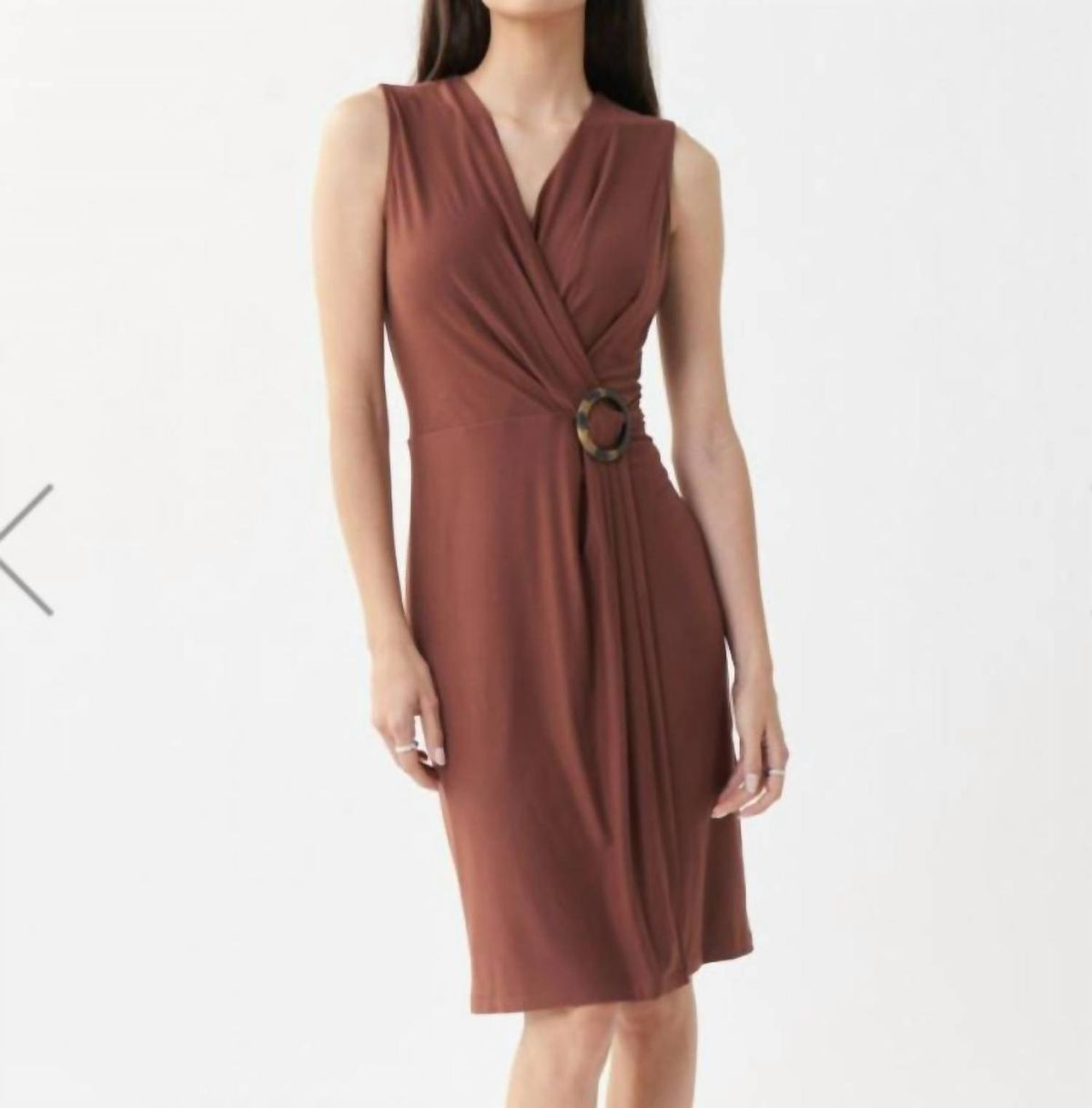 Style 1-4859526-649 Joseph Ribkoff Size 2 Brown Cocktail Dress on Queenly