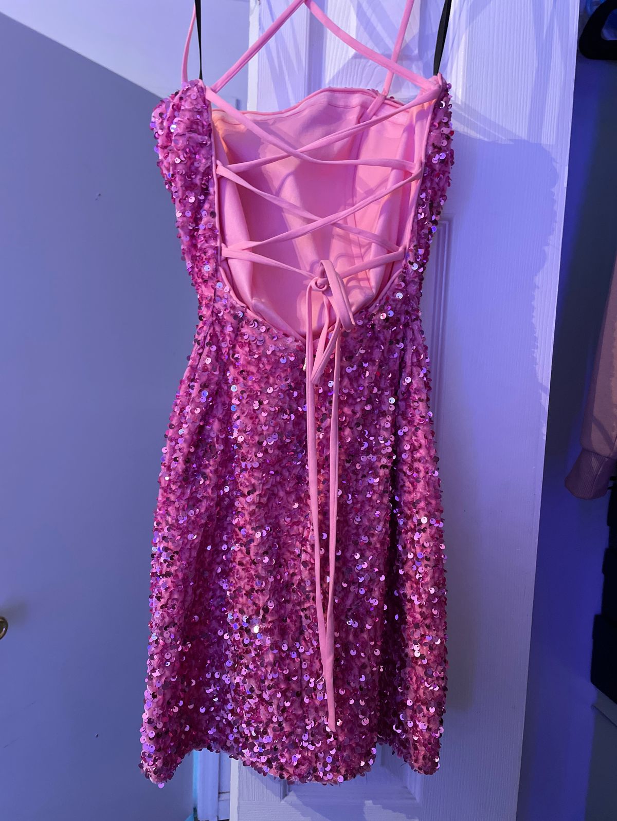 Size 00 Homecoming Hot Pink Cocktail Dress on Queenly