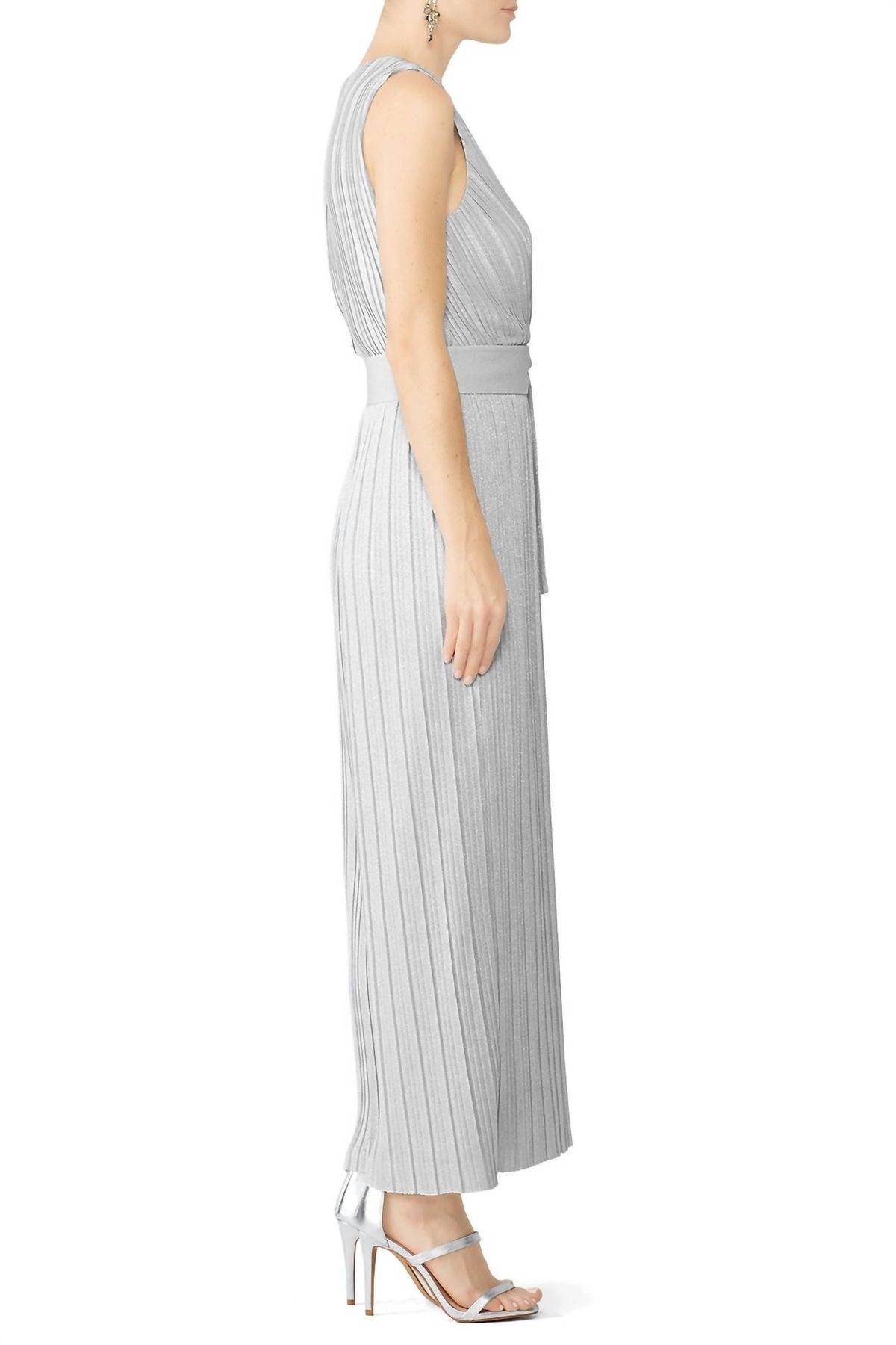 Style 1-664996546-3855 SAYLOR Size XS Silver Formal Jumpsuit on Queenly