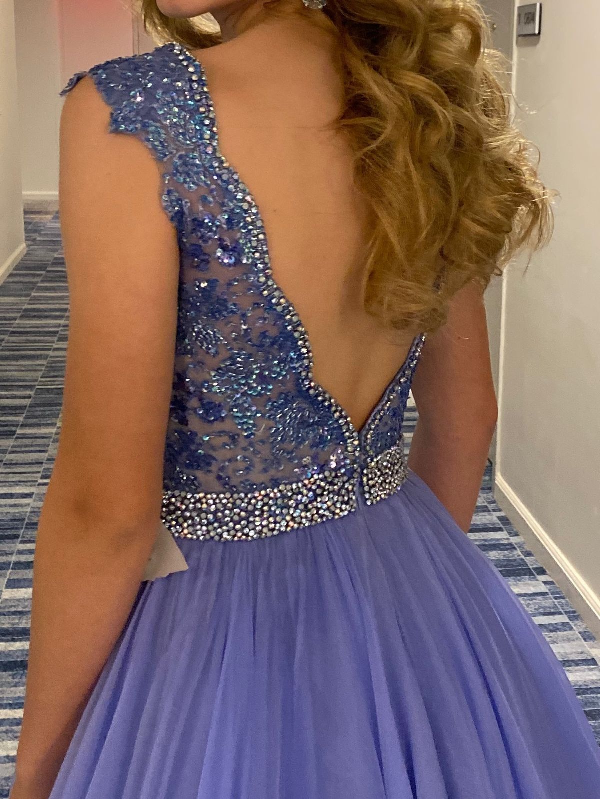 Sherri Hill Size 0 Light Blue Dress With Train on Queenly