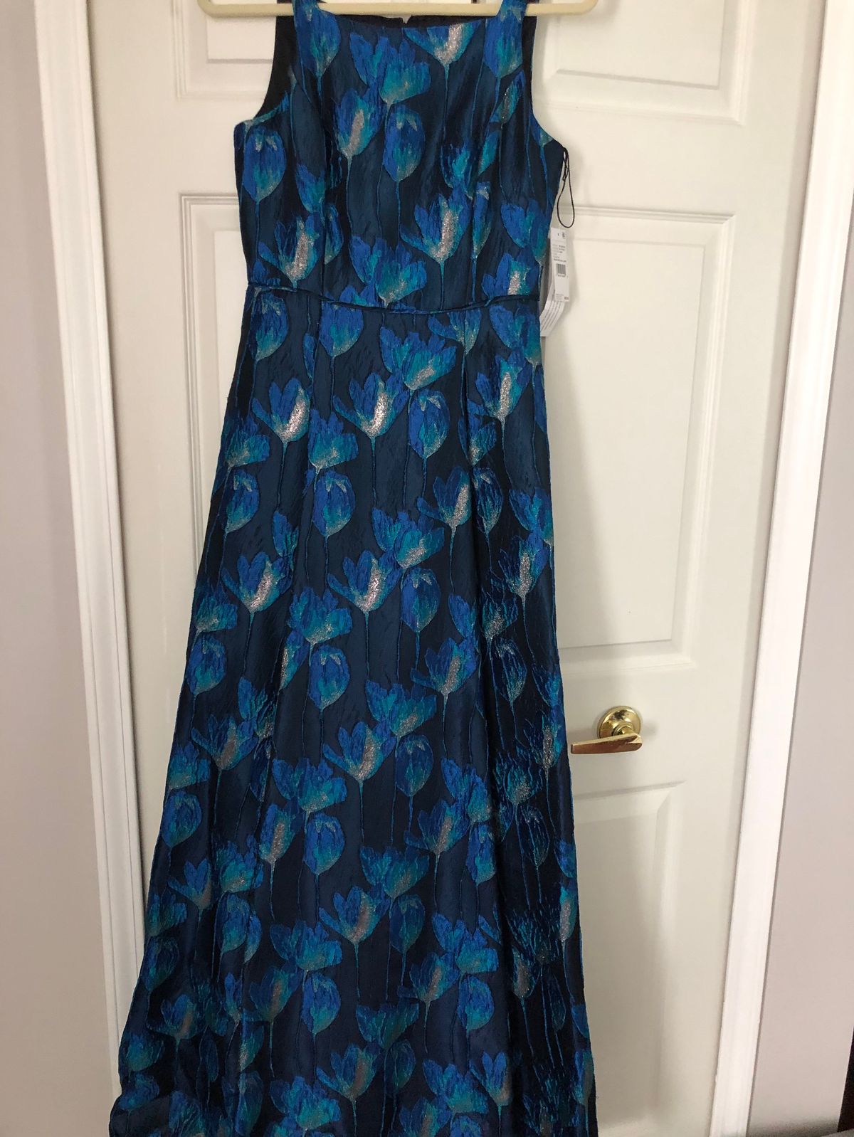 Aidan Mattox Size 4 Prom Blue A-line Dress on Queenly