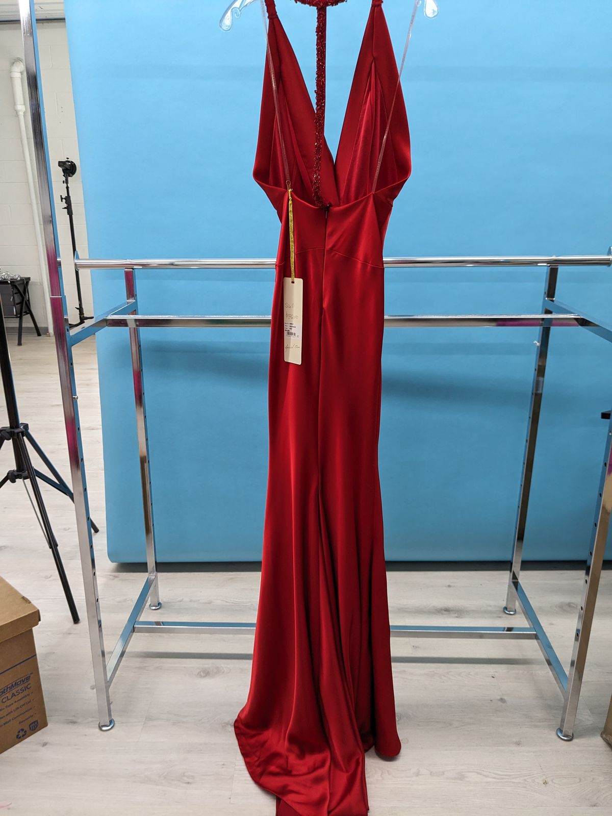 Tarik Ediz Size 0 Red Mermaid Dress on Queenly