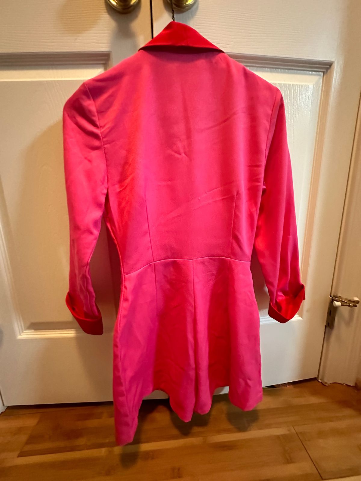 Size 0 Long Sleeve Pink Formal Jumpsuit on Queenly