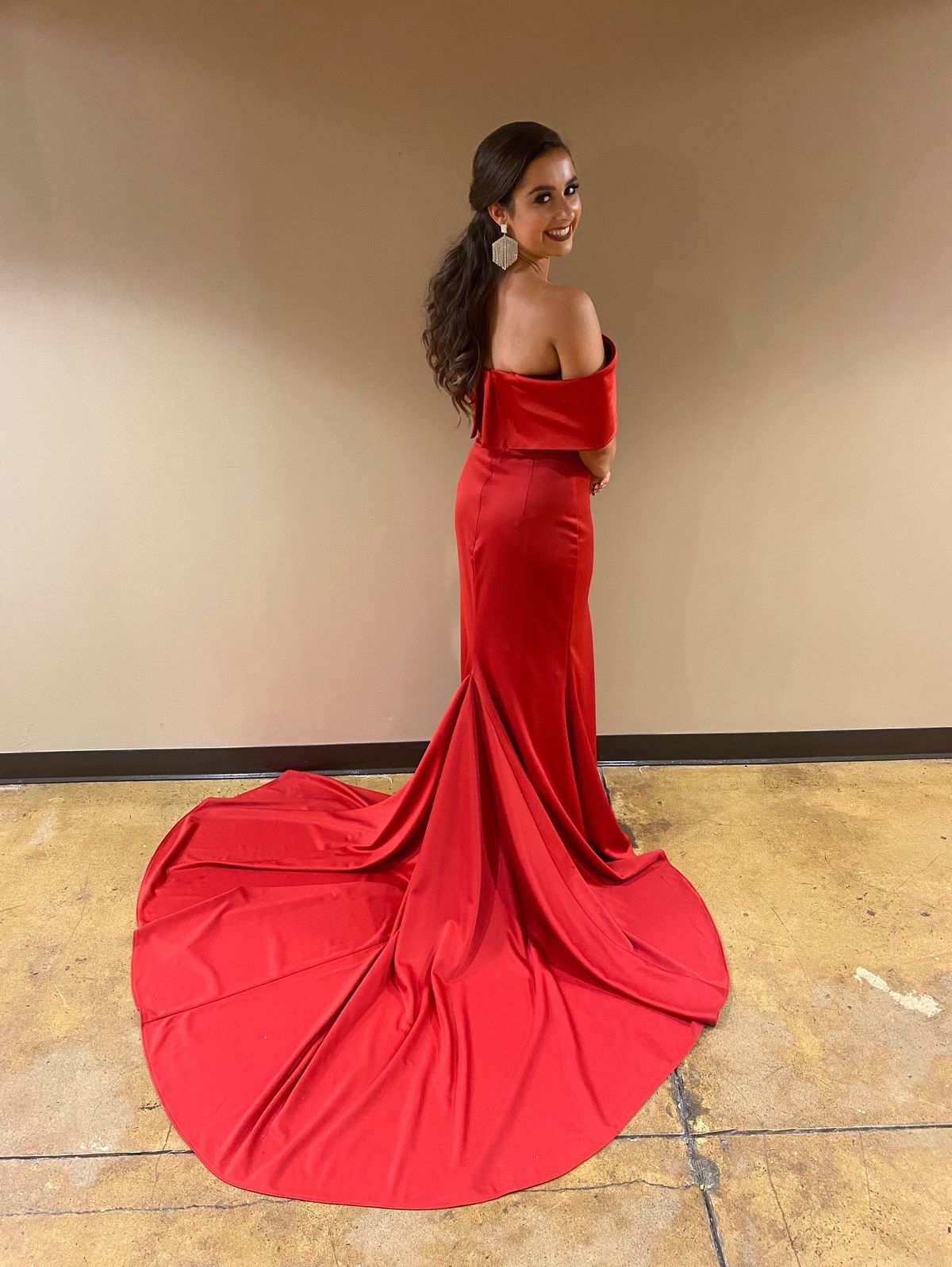 Fernando Wong Size 4 Strapless Red Mermaid Dress on Queenly