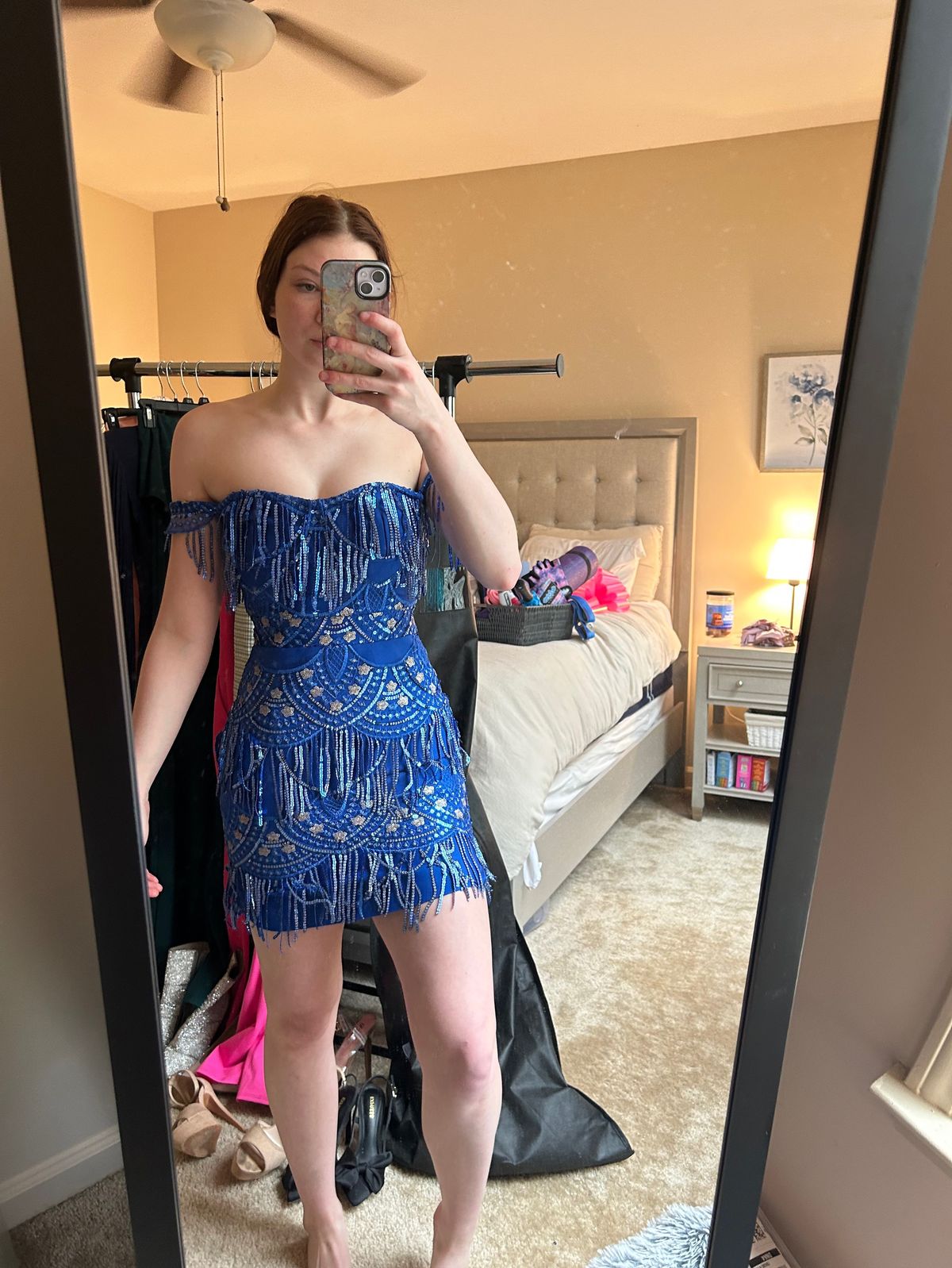 Kate Spade Size 0 Prom Satin Royal Blue Cocktail Dress on Queenly