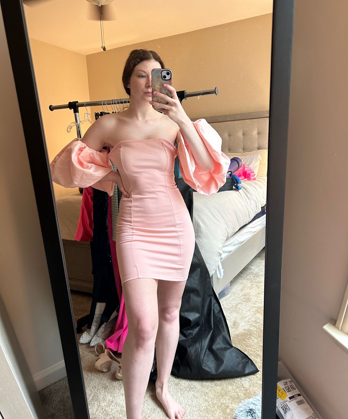 Size 0 Strapless Pink Cocktail Dress on Queenly