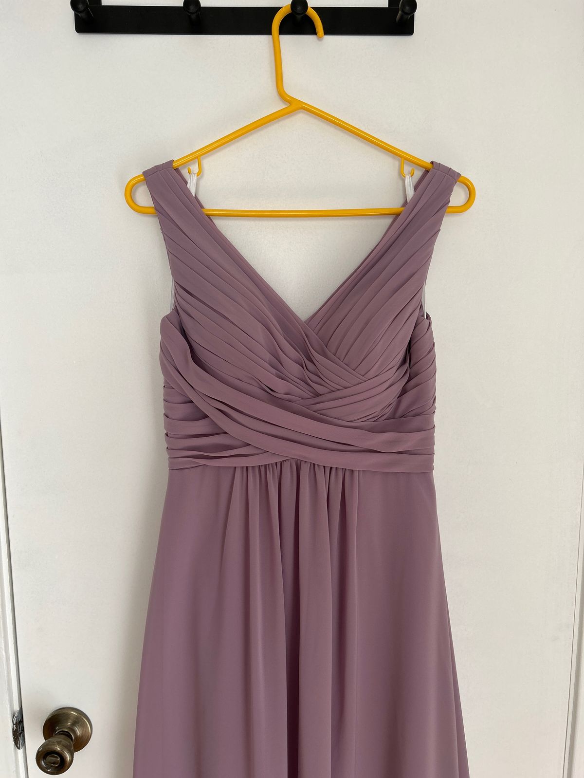 Style 22884 Christina Wu Size 6 Bridesmaid Purple Floor Length Maxi on Queenly