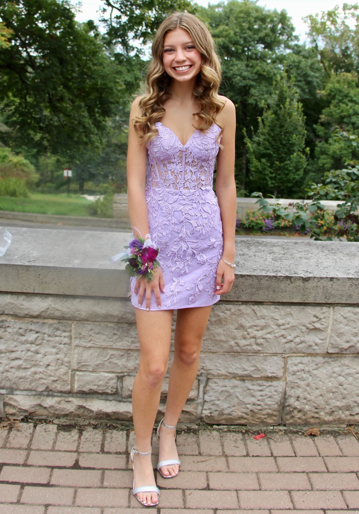Sherri Hill Size 0 Homecoming Strapless Purple Cocktail Dress on Queenly