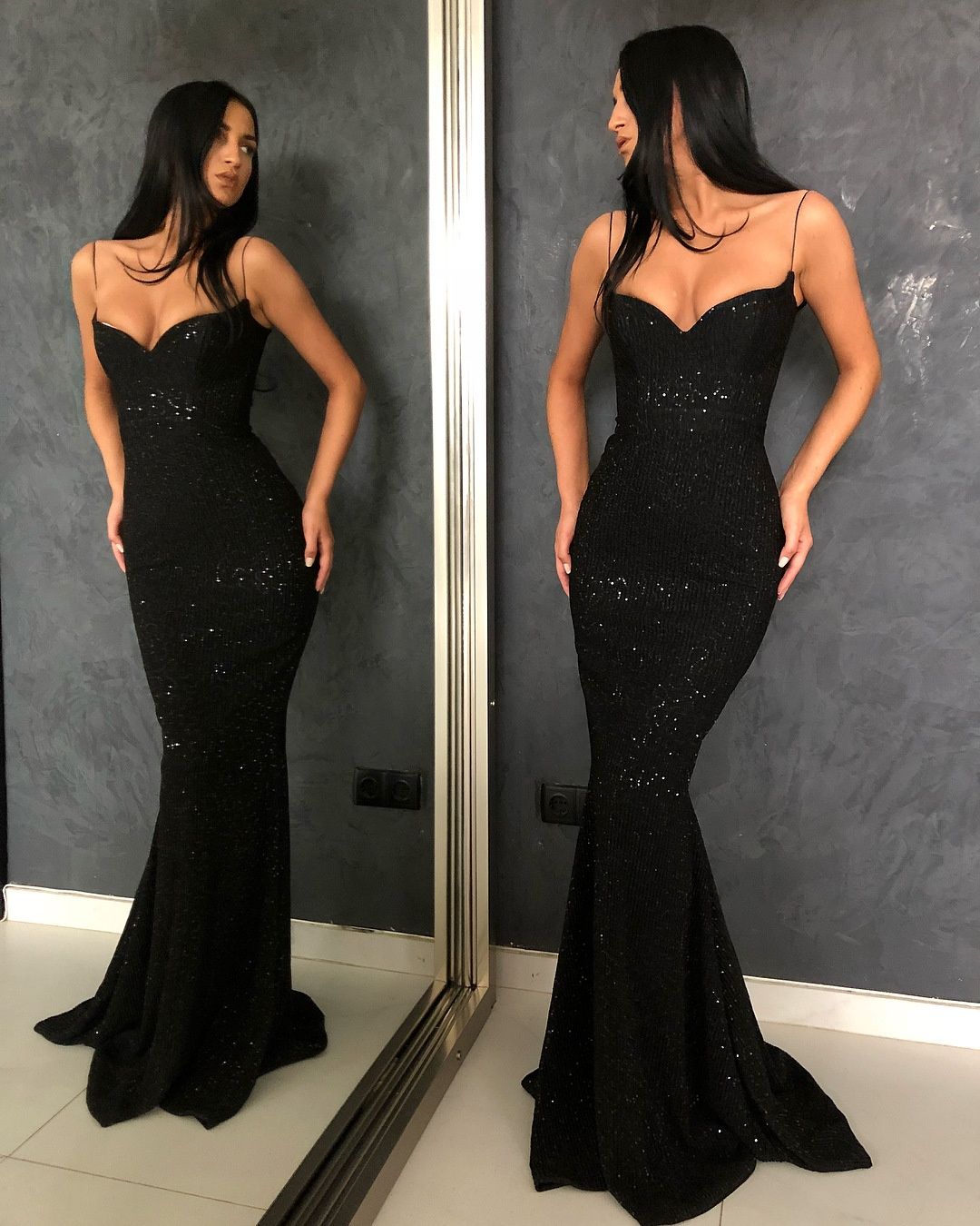 Size 10 Black Mermaid Dress on Queenly