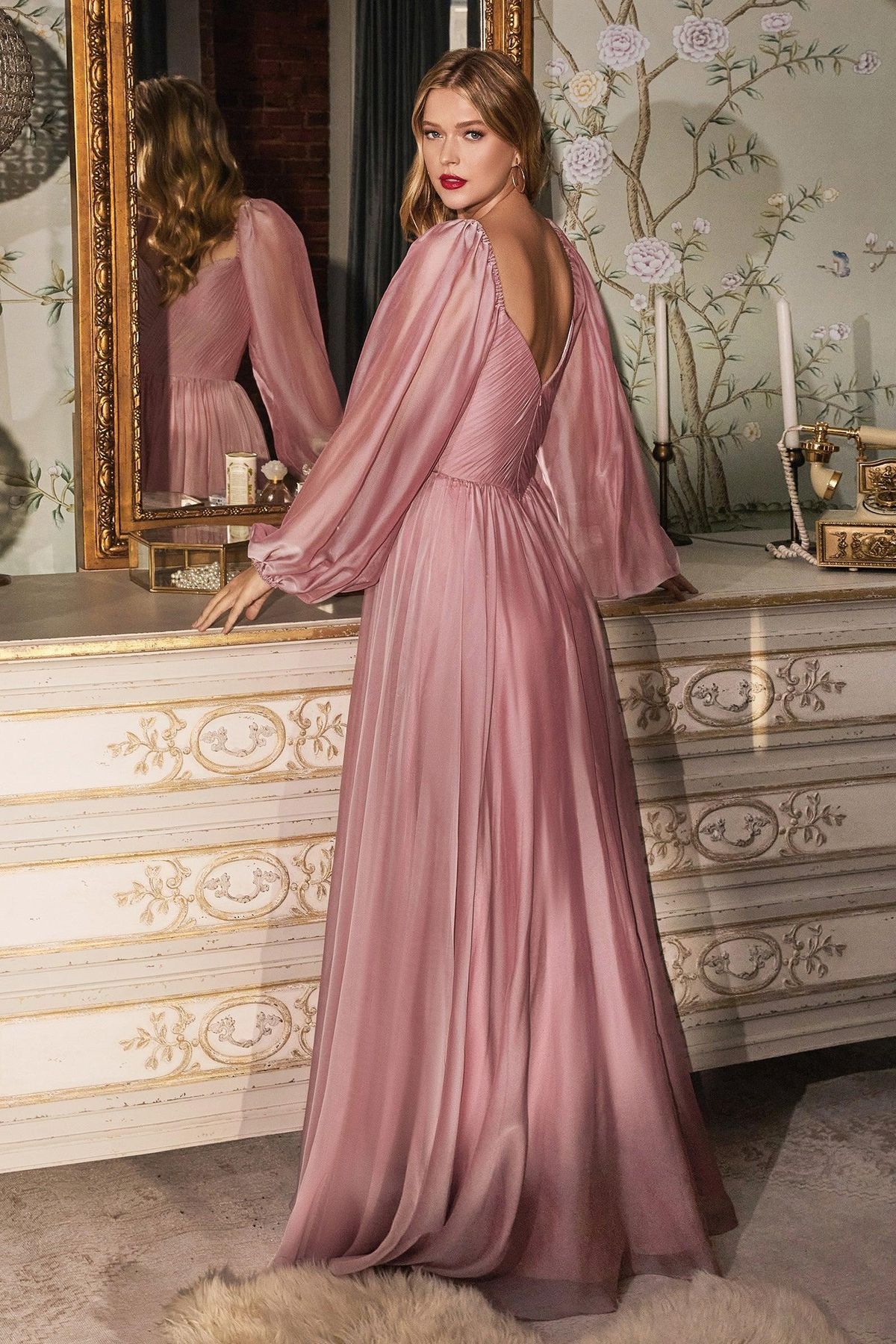Style CD243 Cinderella Divine Plus Size 16 Off The Shoulder Pink A-line Dress on Queenly