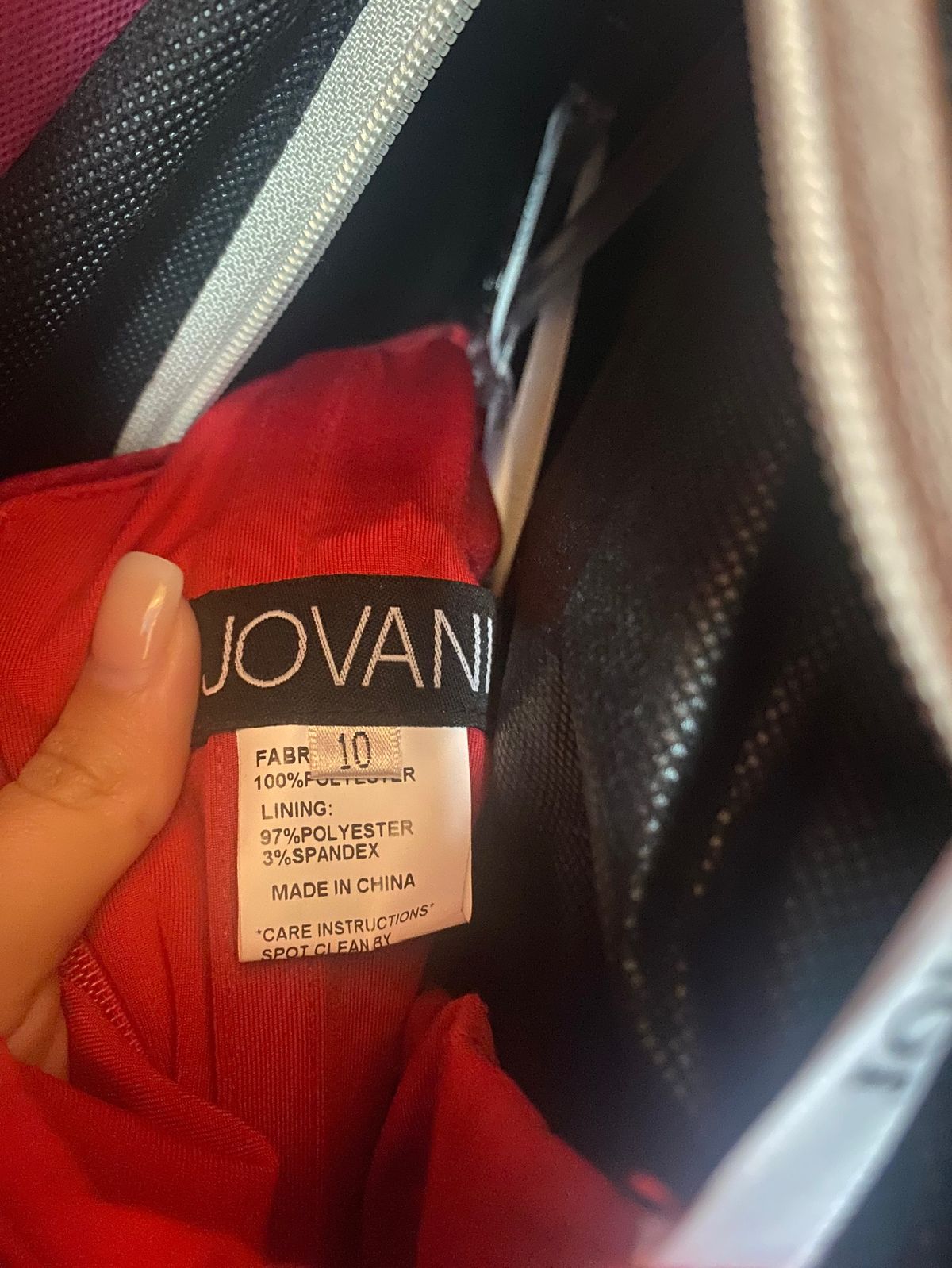 Jovani Size 10 Homecoming One Shoulder Red Cocktail Dress