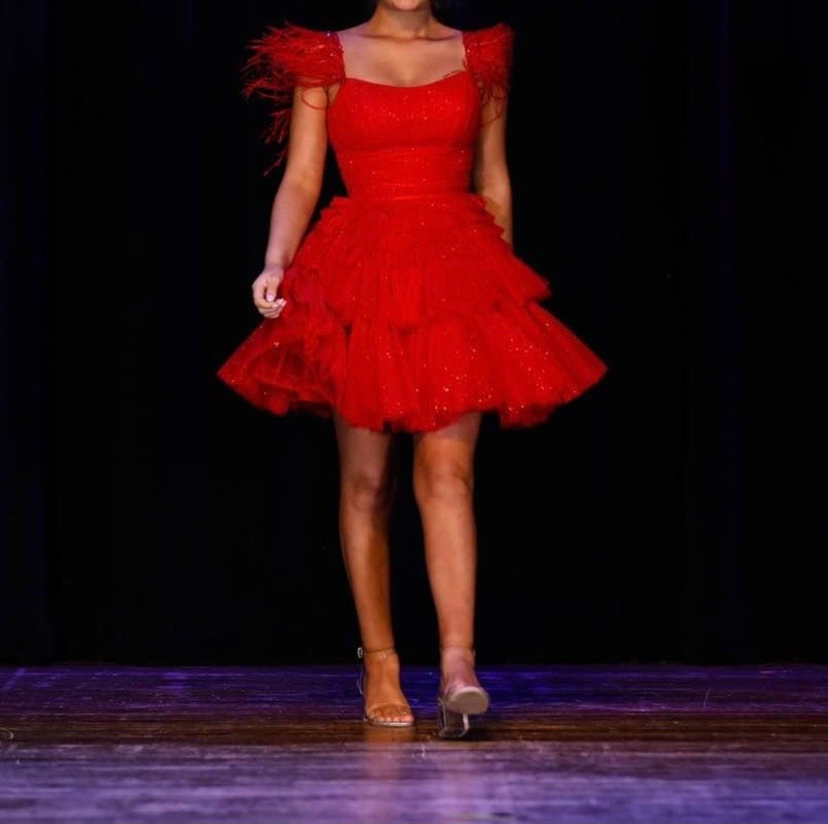 Sherri Hill Size 2 Homecoming Cap Sleeve Red Cocktail Dress on Queenly
