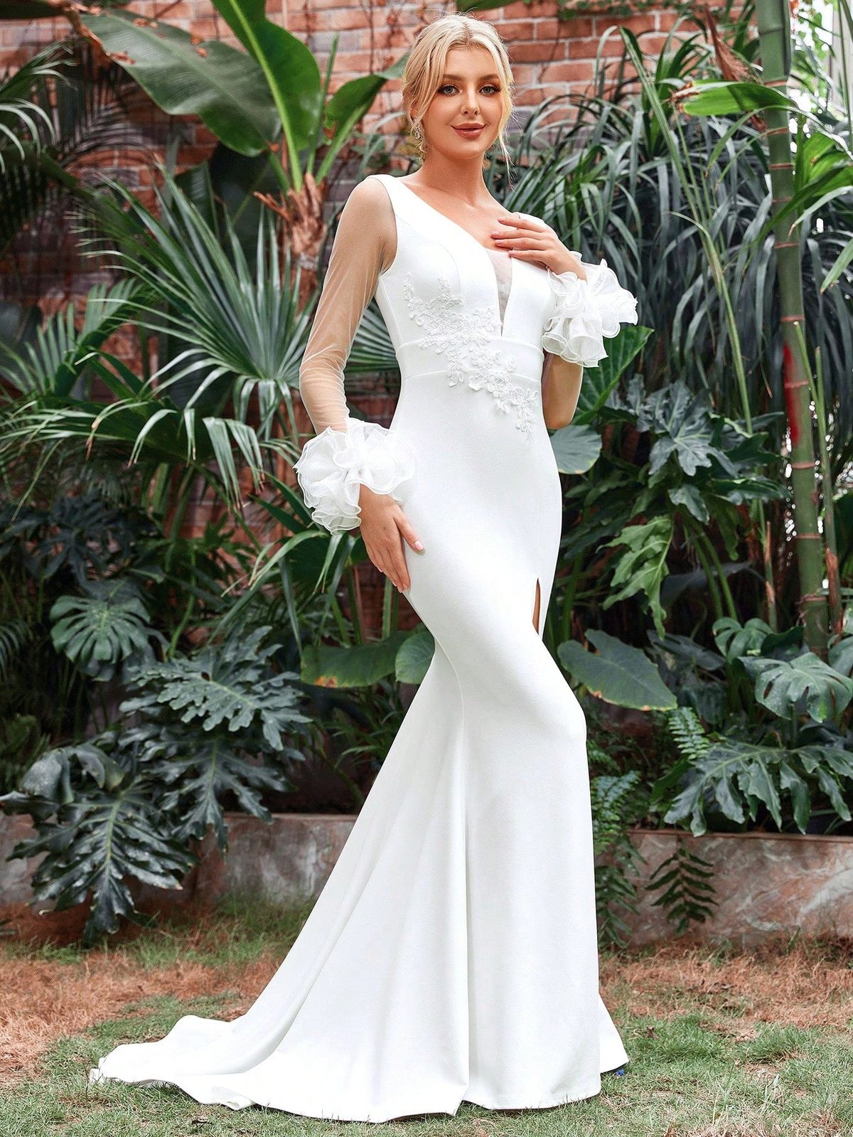 Style FSWD1726 Faeriesty Size S Nightclub White Mermaid Dress on Queenly