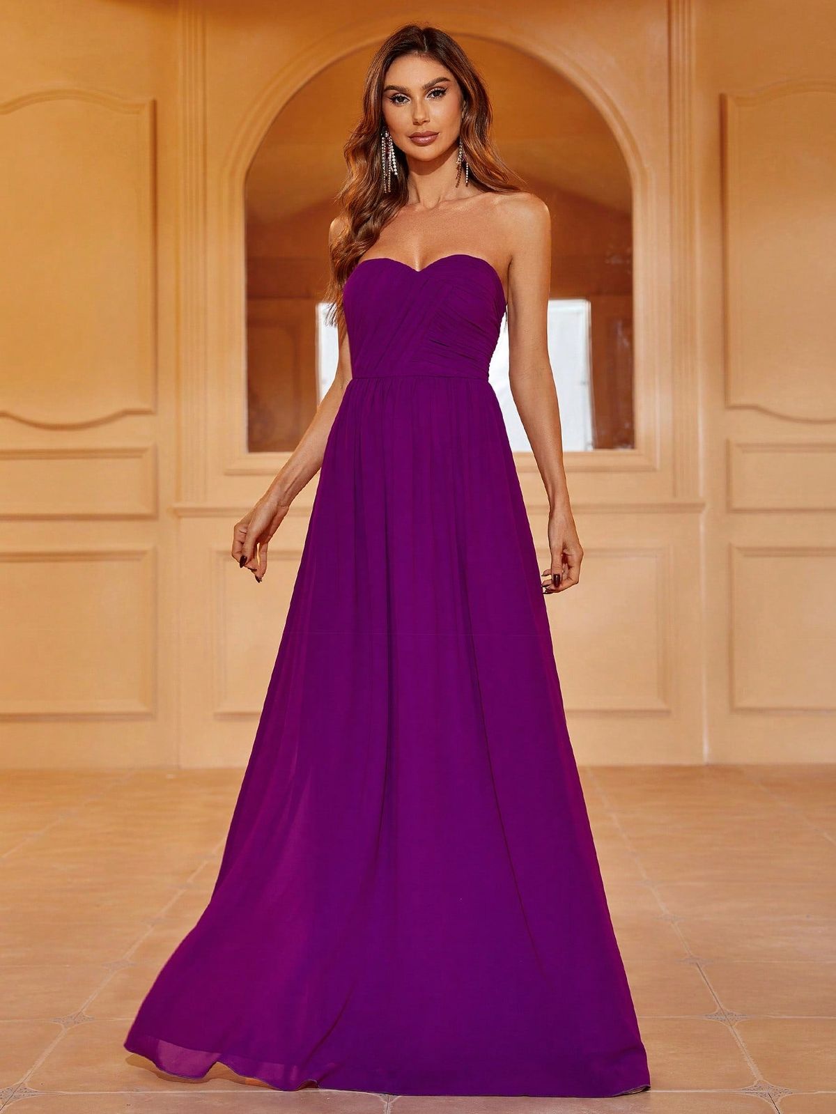 Style FSWD1165 Faeriesty Size L Purple A-line Dress on Queenly