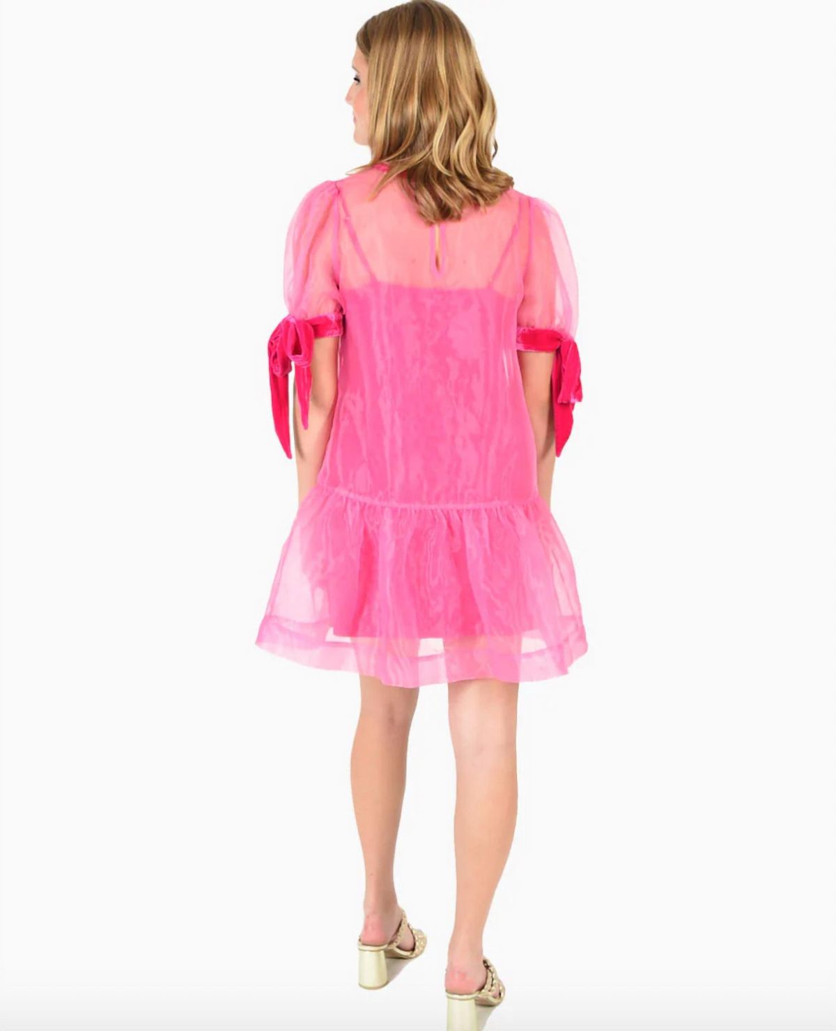 Style 1-2333471269-2793 Emily McCarthy Size L Velvet Hot Pink Cocktail Dress on Queenly