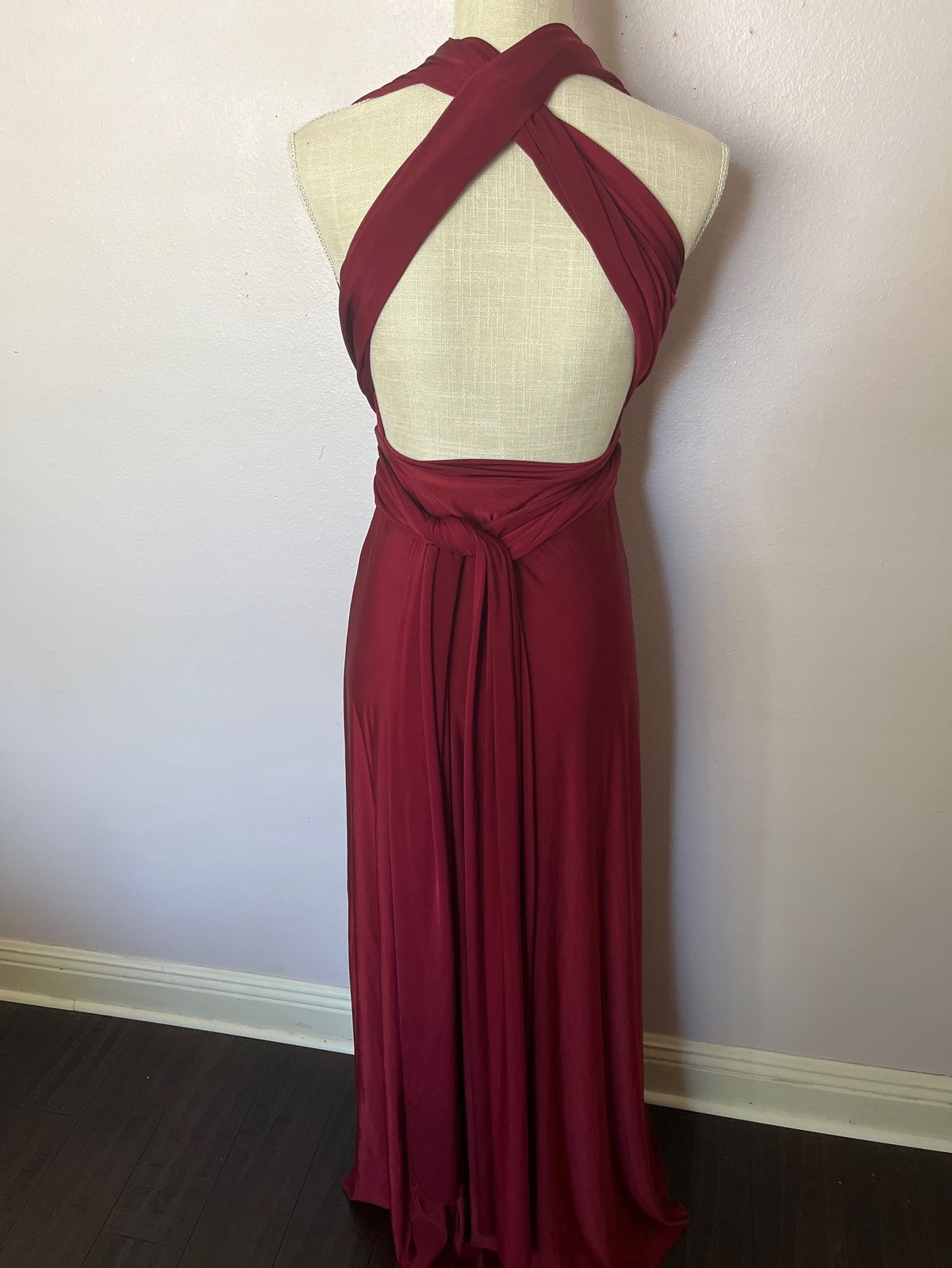 Lulus Size S Prom Halter Red Floor Length Maxi on Queenly